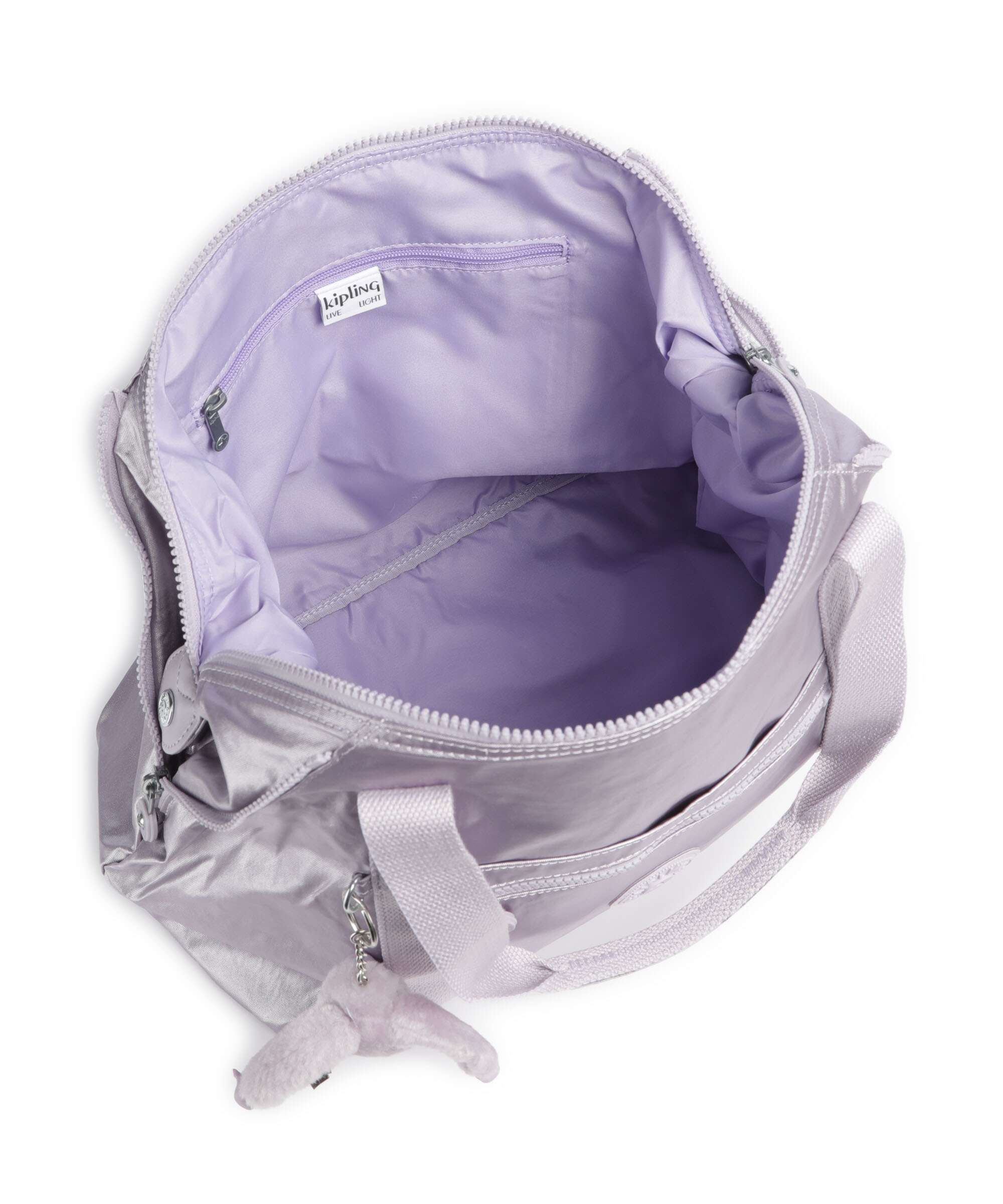 Kipling Basic Art Torba na ramię lilac moon/metallic - Image 6