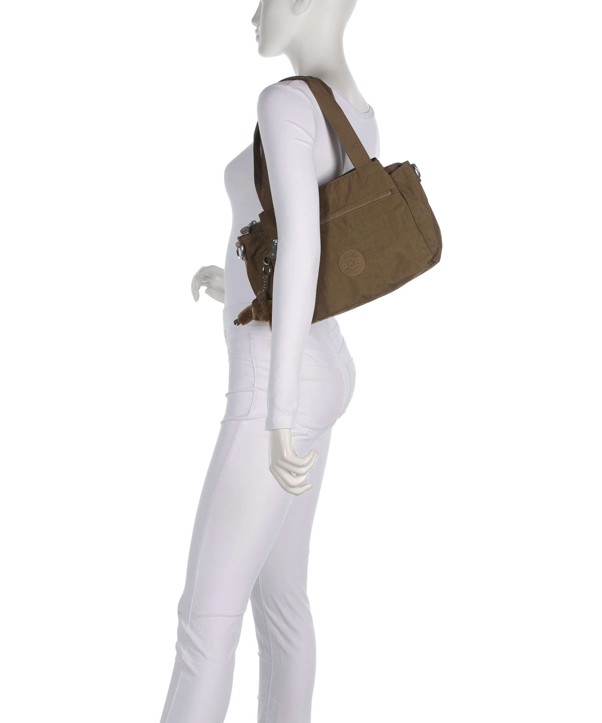Kipling Basic Elysia Torba na ramię smooth khaki - Image 3