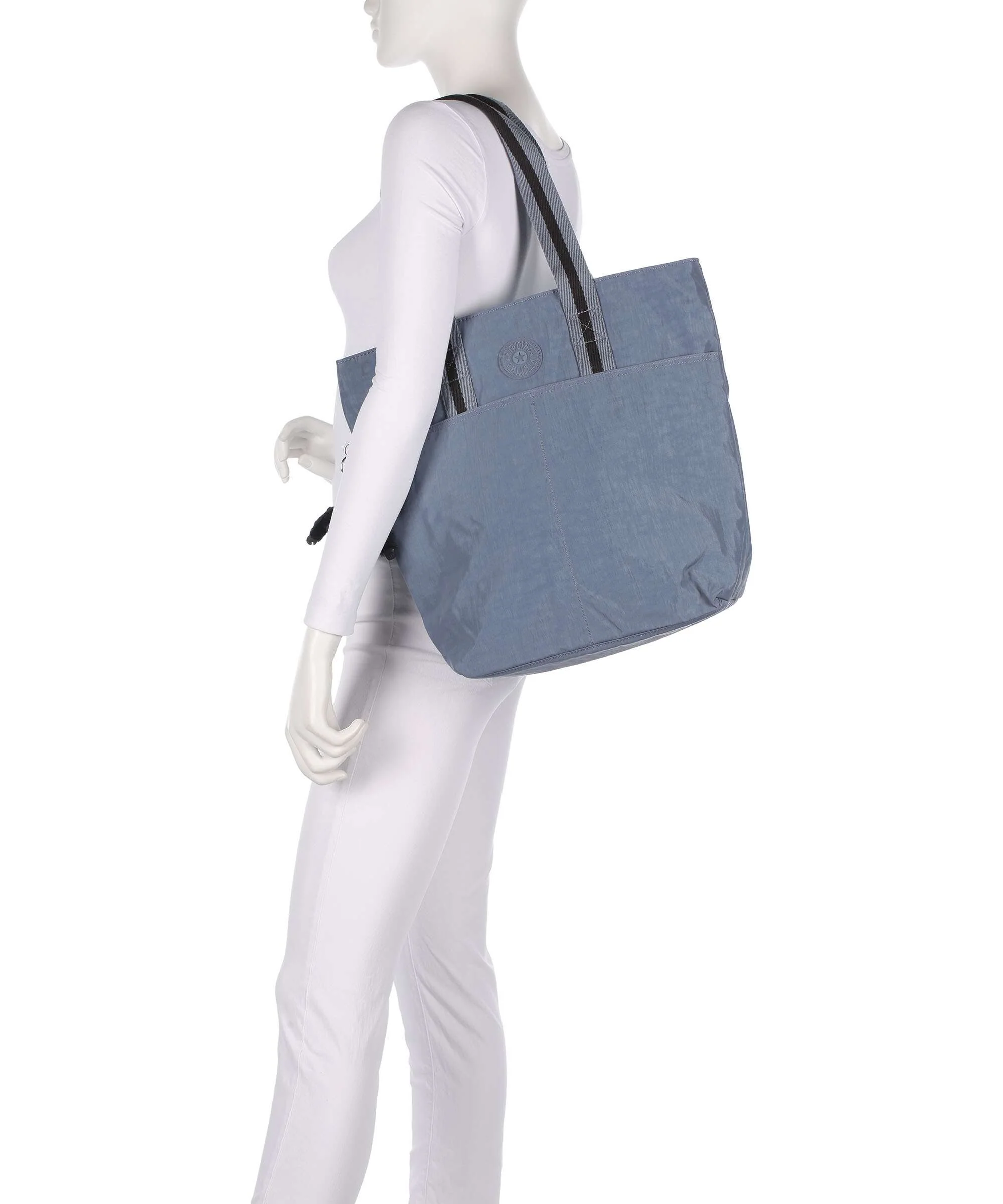 Kipling Basic Hanifa Torba na zakupy blue stone - Image 3