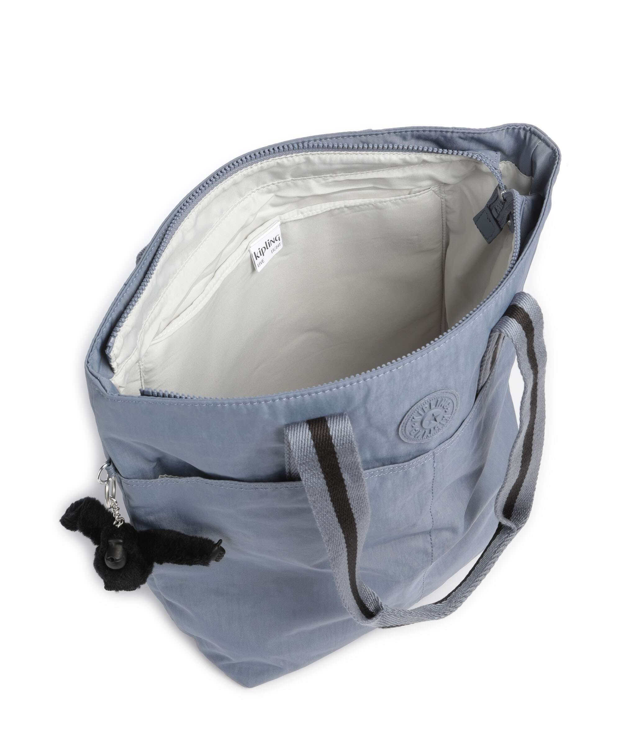 Kipling Basic Hanifa Torba na zakupy blue stone - Image 6