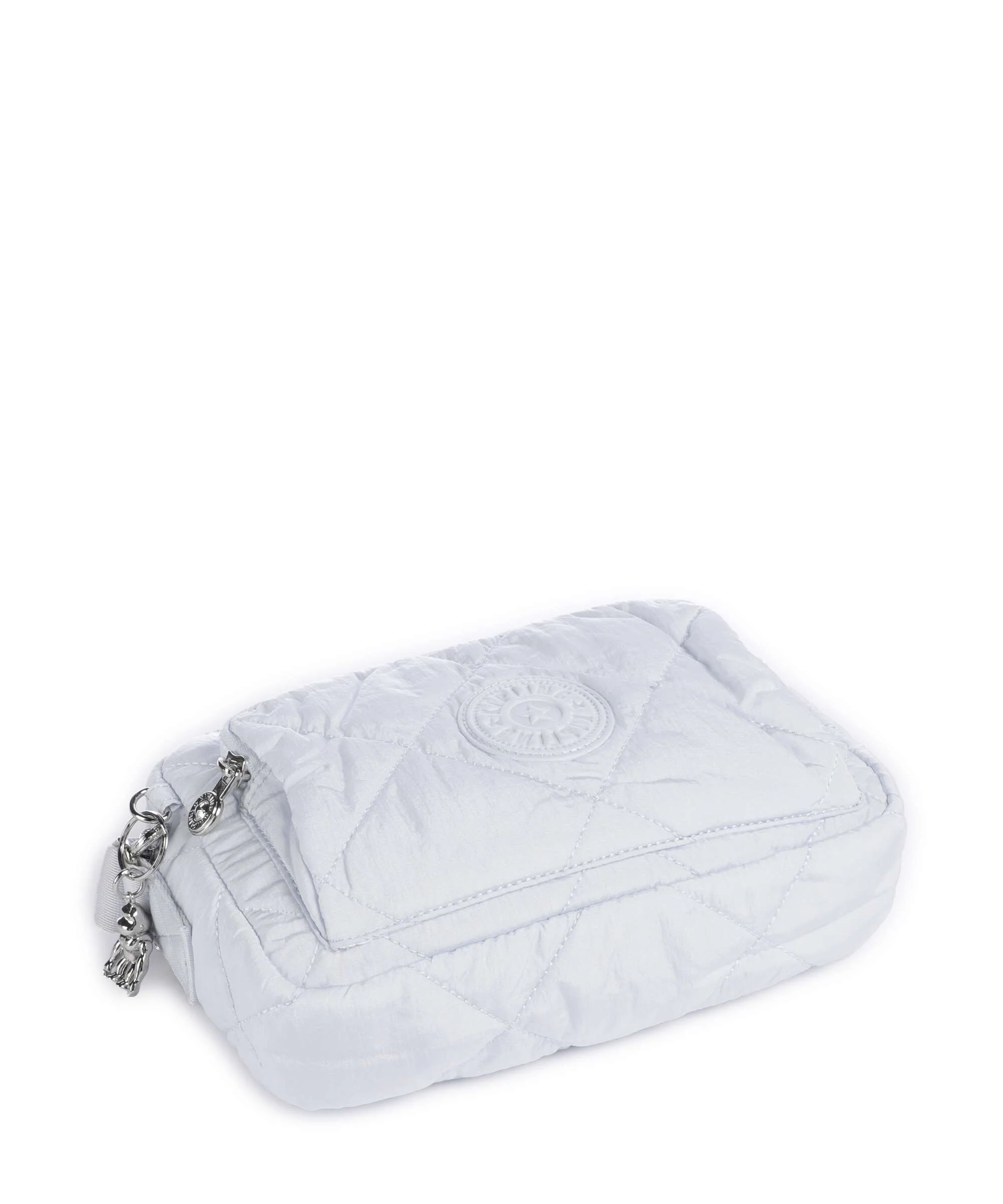 Kipling Crinkled Quilt Abanu M Zip Torba przez ramię water blue - Image 5