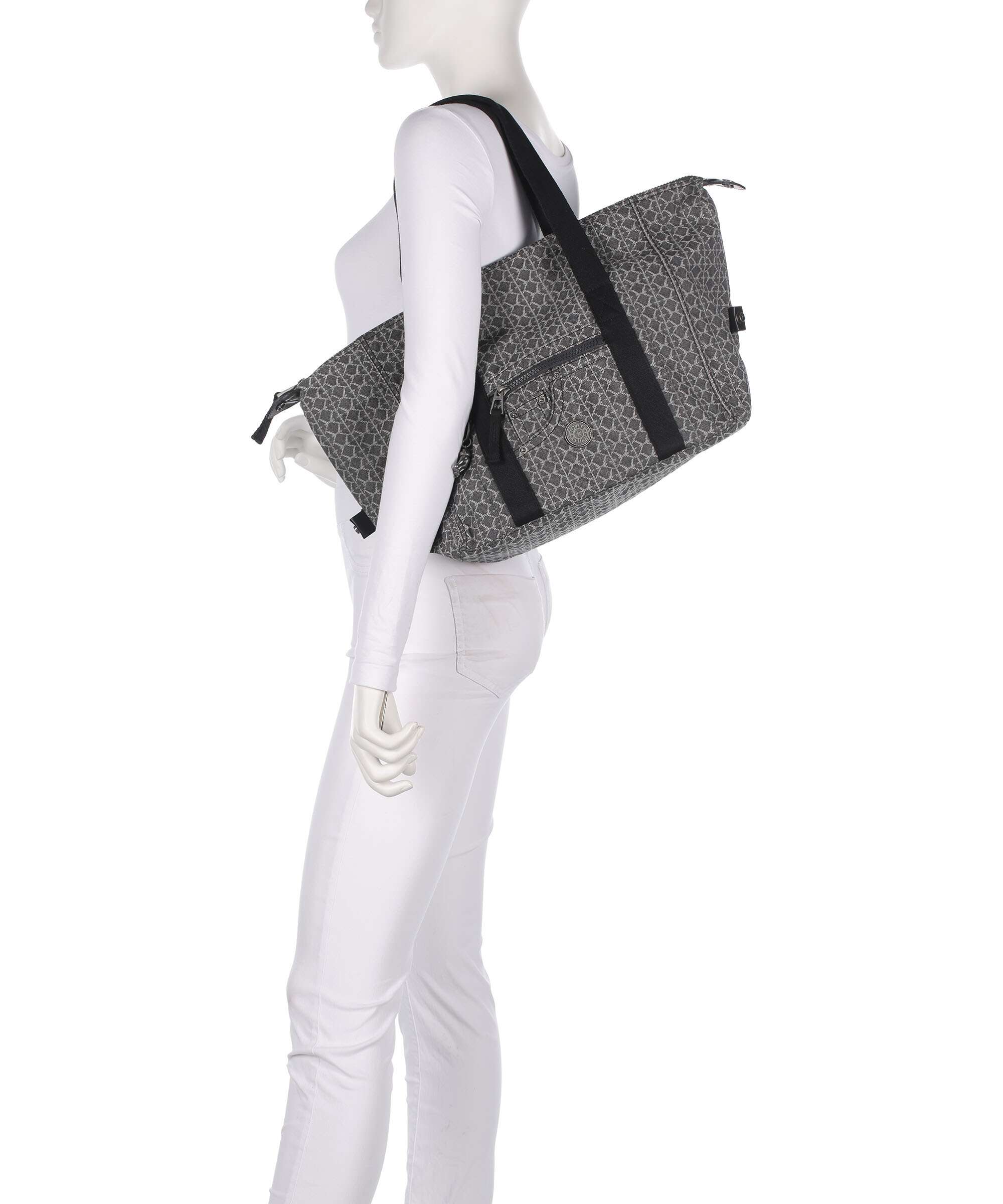 Kipling Denim Love Casual Art Torba na zakupy grey/denim - Image 3