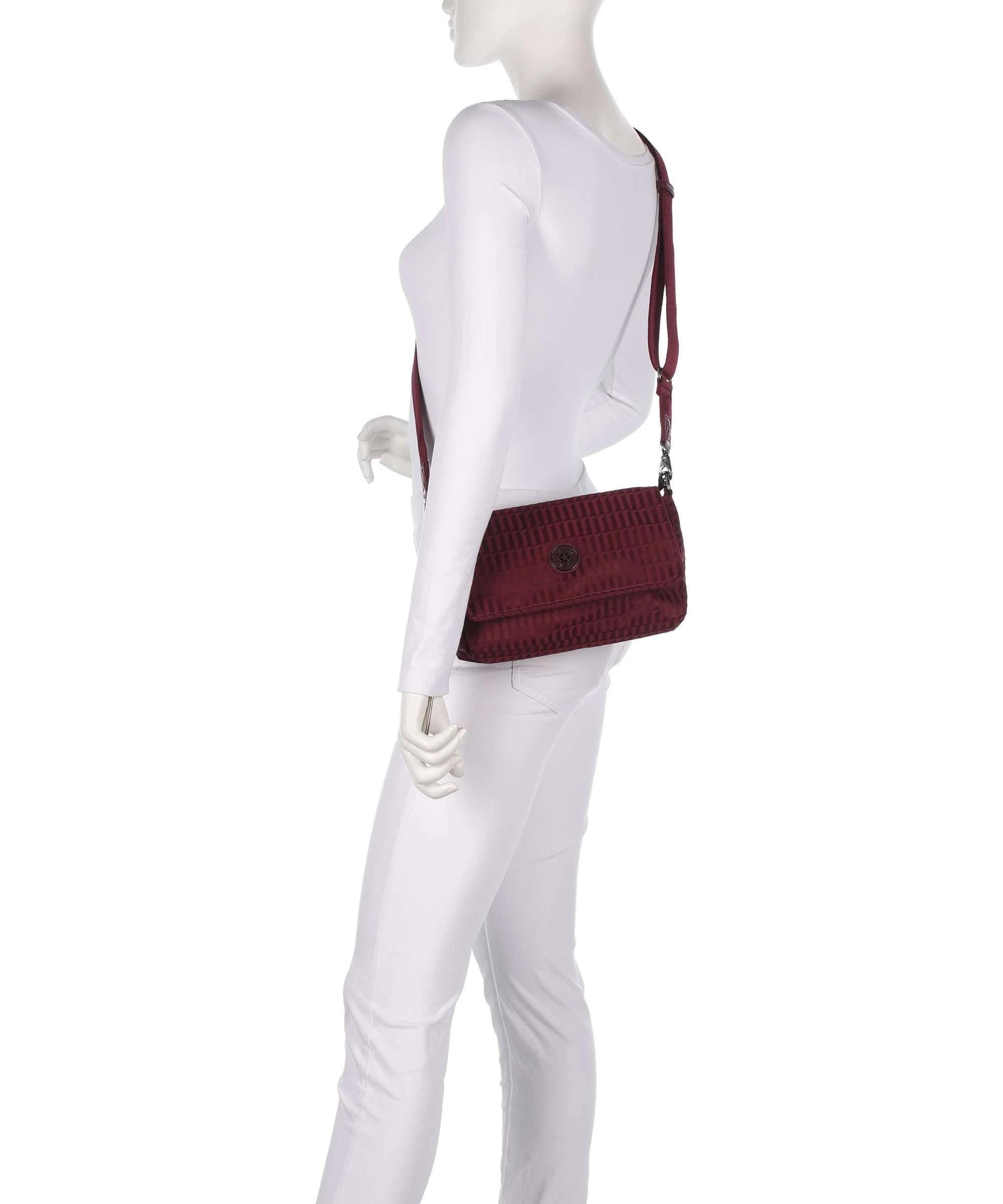 Kipling Elevated Aras Up Torba na ramię maroon tile - Image 4