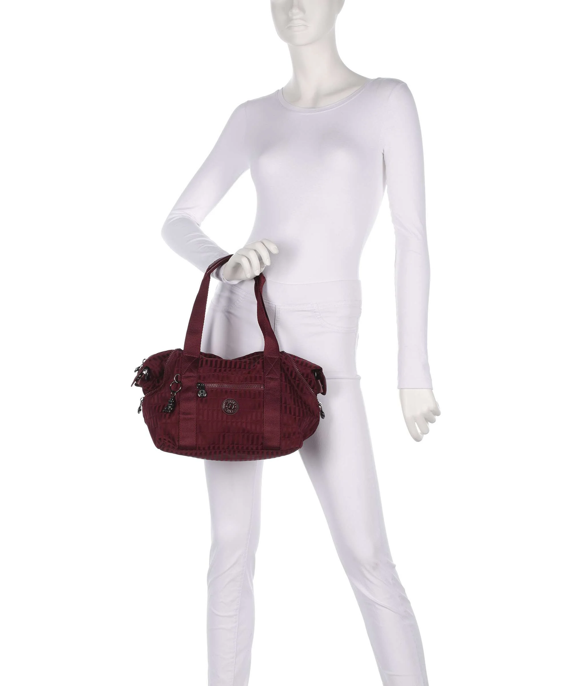 Kipling Elevated Art Mini Torebka maroon tile - Image 3