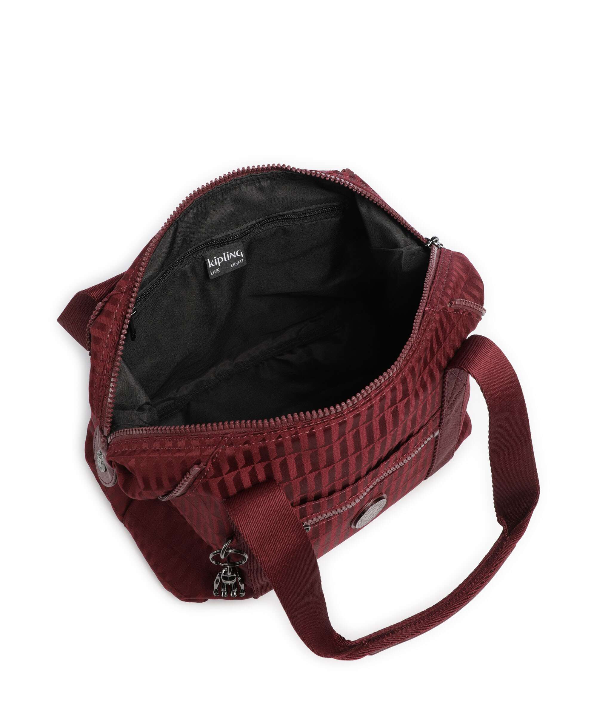 Kipling Elevated Art Mini Torebka maroon tile - Image 7