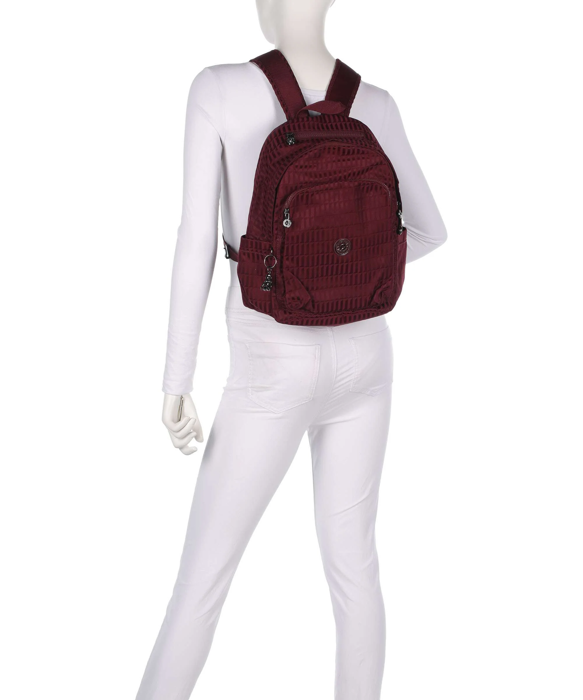 Kipling Elevated Delia Plecak maroon tile - Image 3