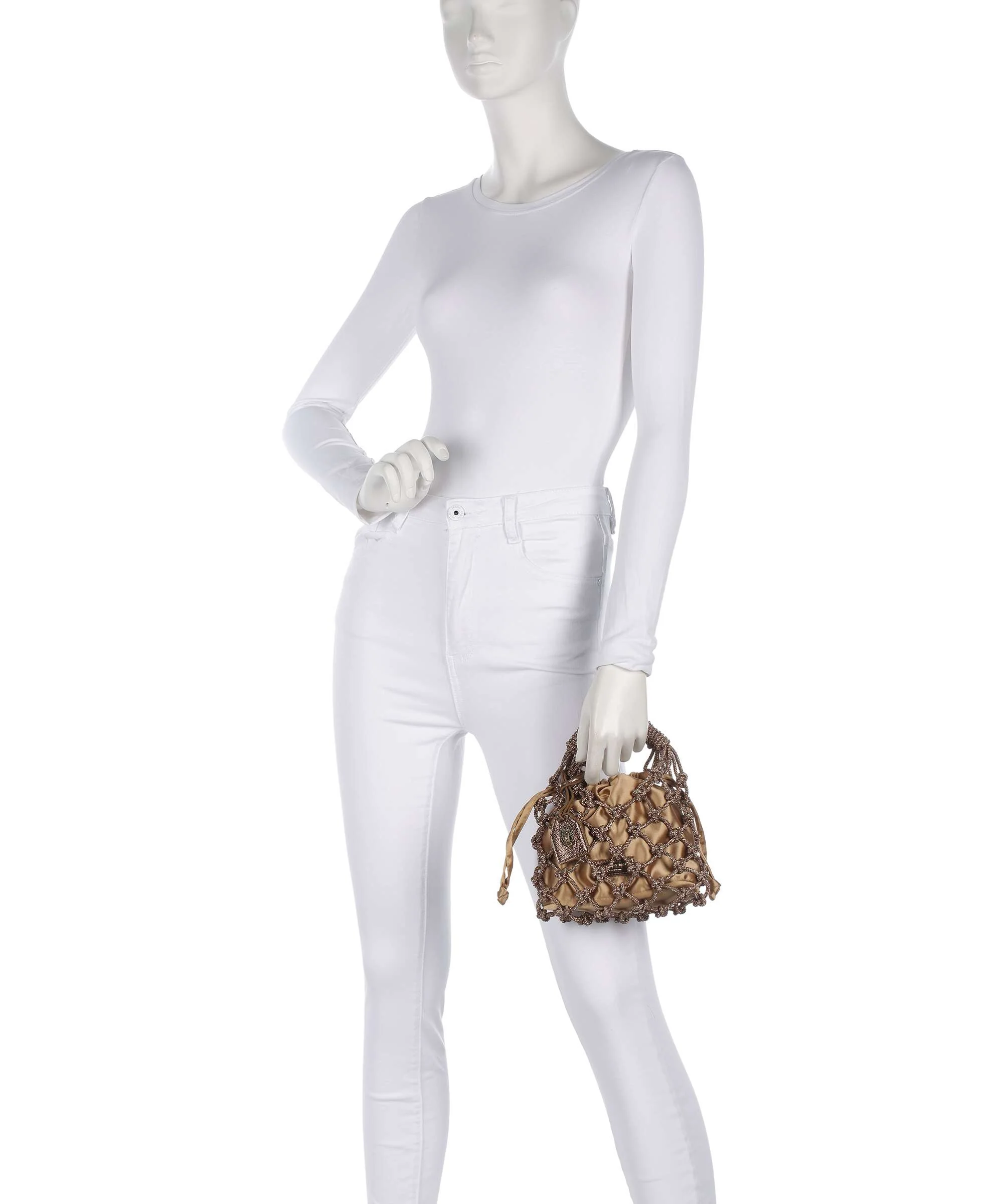 Kurt Geiger Macrame Small Torebka bronze - Image 3