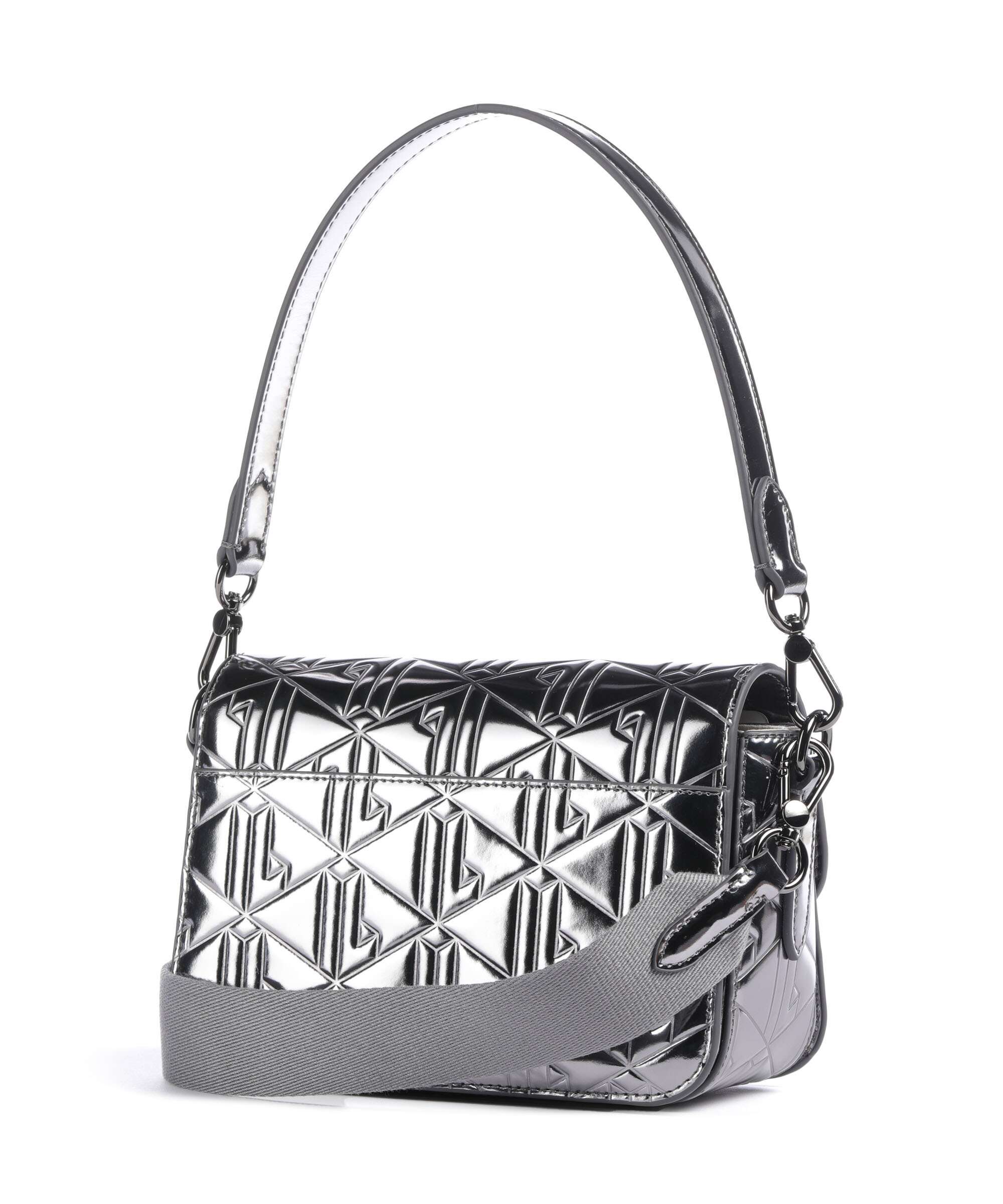 Lacoste Holiday Torba na ramię shiny dark silver - Image 2