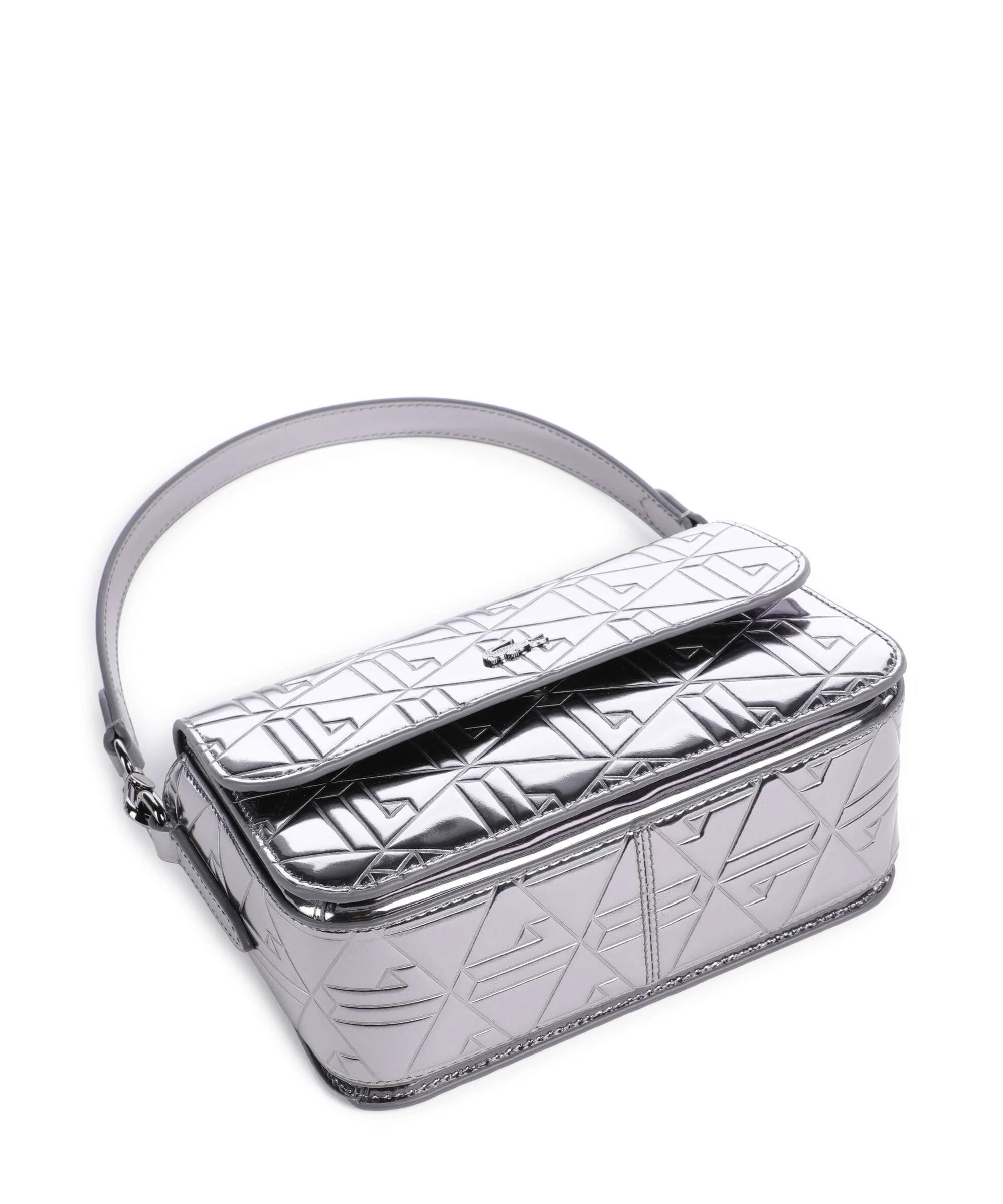 Lacoste Holiday Torba na ramię shiny dark silver - Image 6
