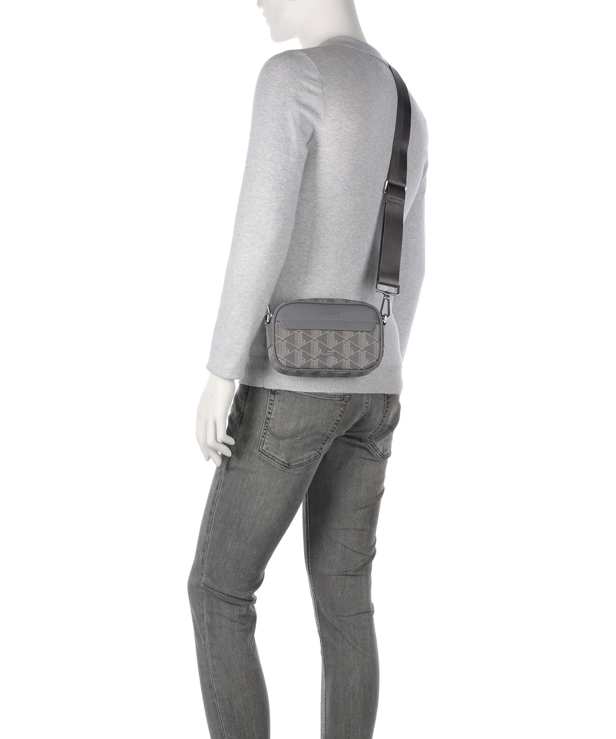 Lacoste The Blend Torba przez ramię mono castlerock/string - Image 3