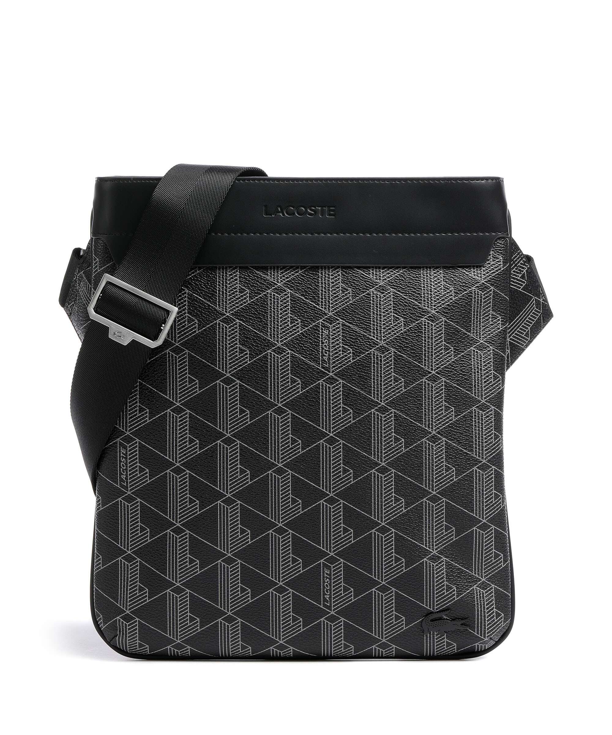 Lacoste The Blend Torba przez ramię monogram noir/gris