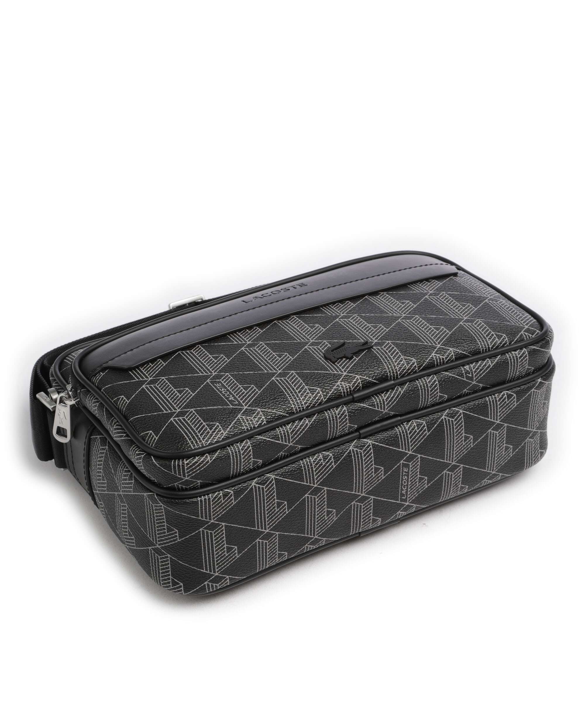 Lacoste The Blend Torba przez ramię monogram noir/gris - Image 5