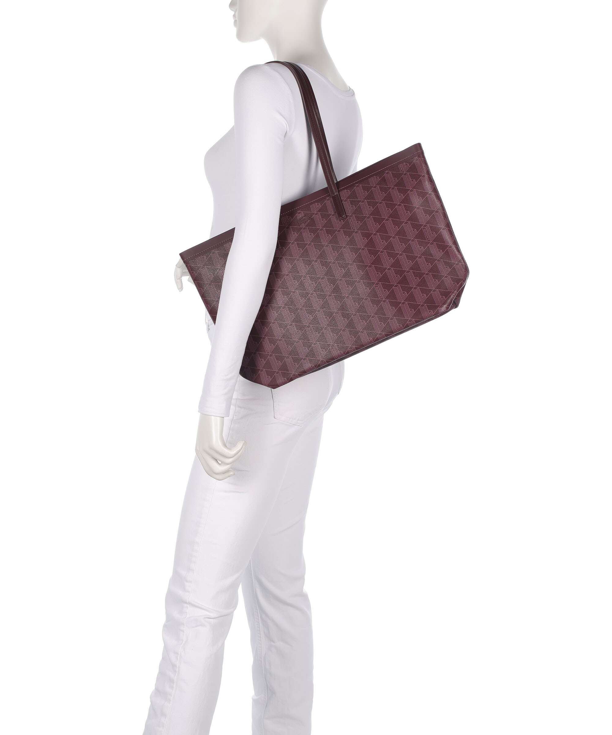 Lacoste Zely Torba na zakupy mono winetasting damson - Image 3