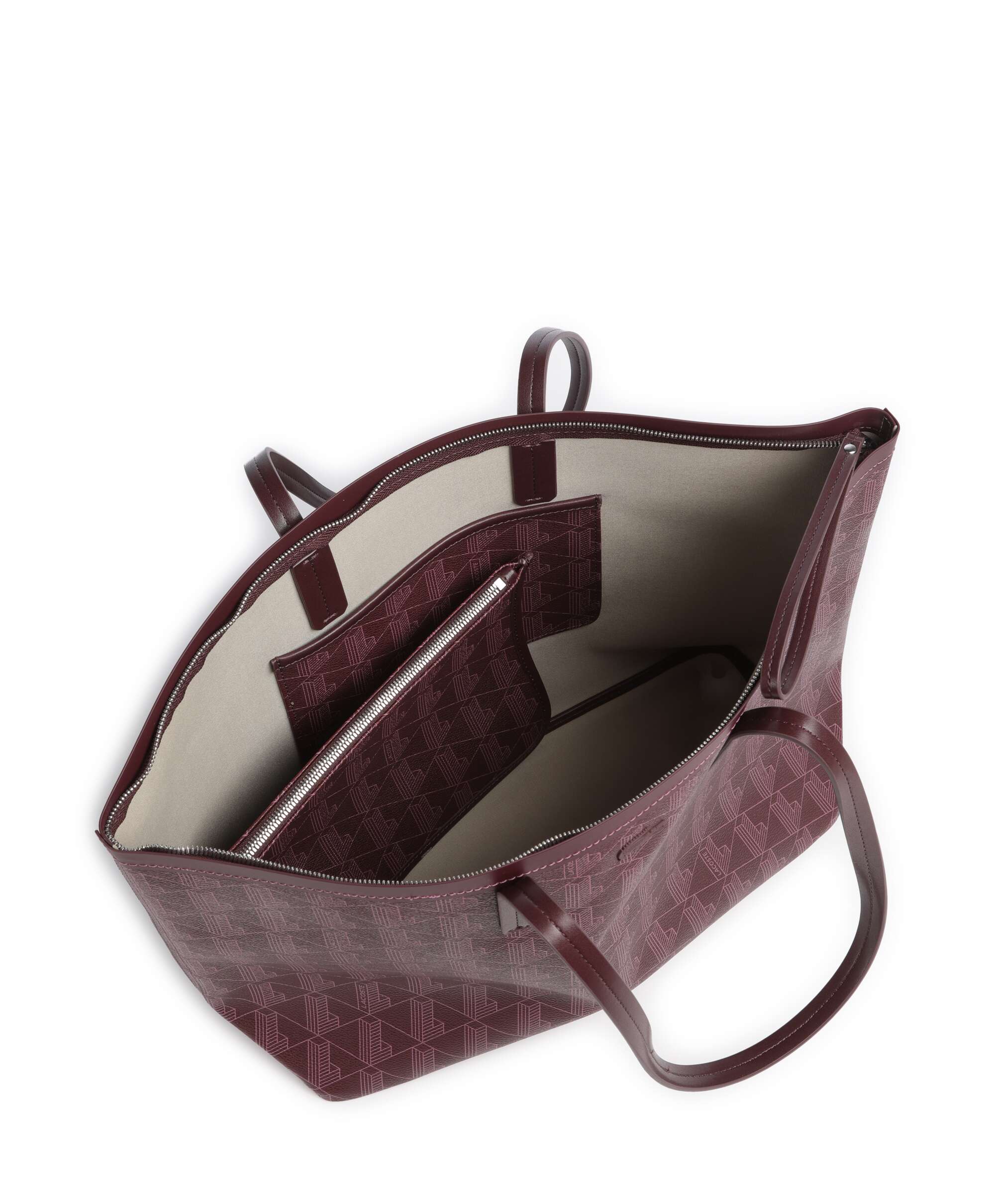 Lacoste Zely Torba na zakupy mono winetasting damson - Image 6
