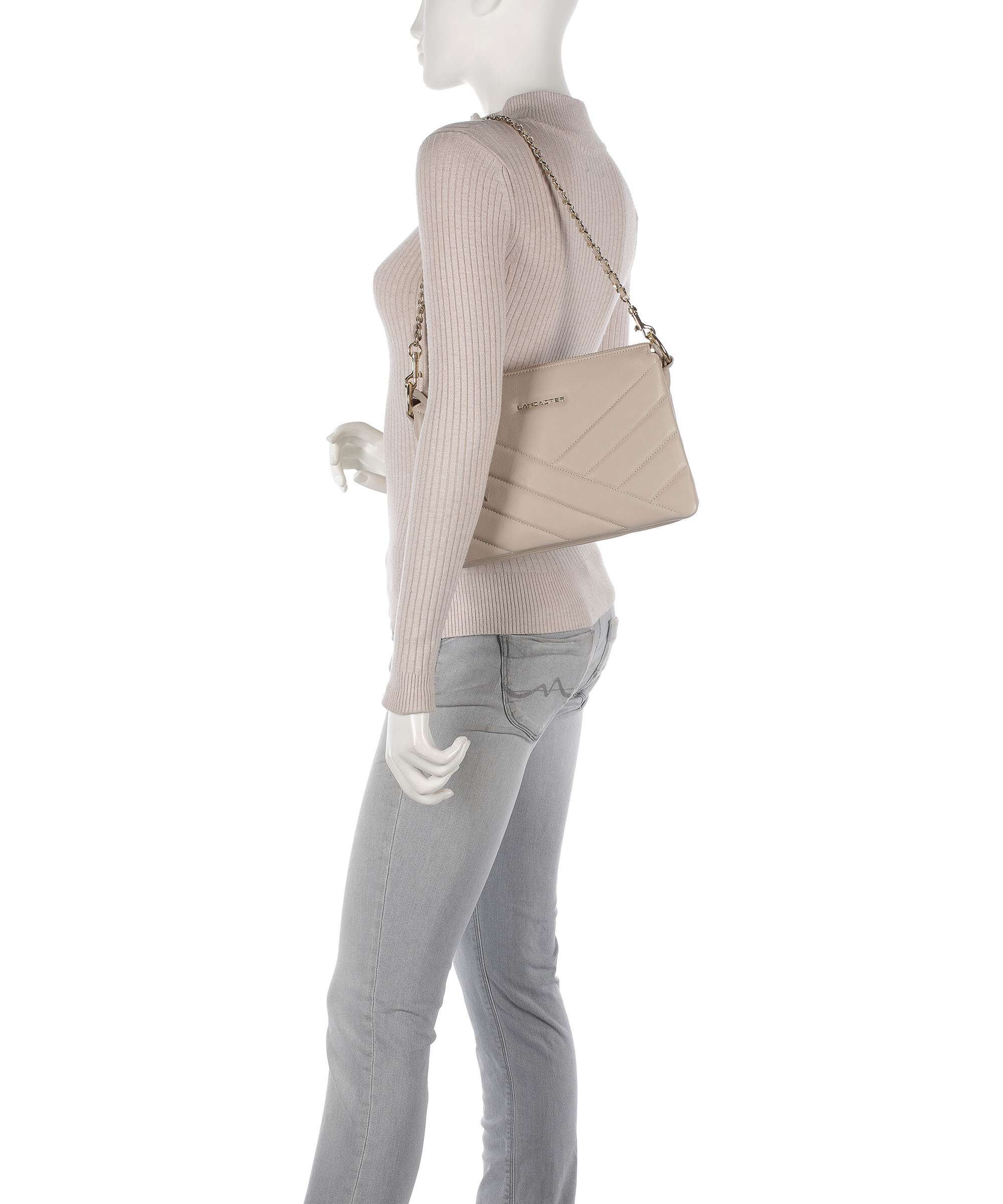 Lancaster Soft Matelassé Torba na ramię beige - Image 3