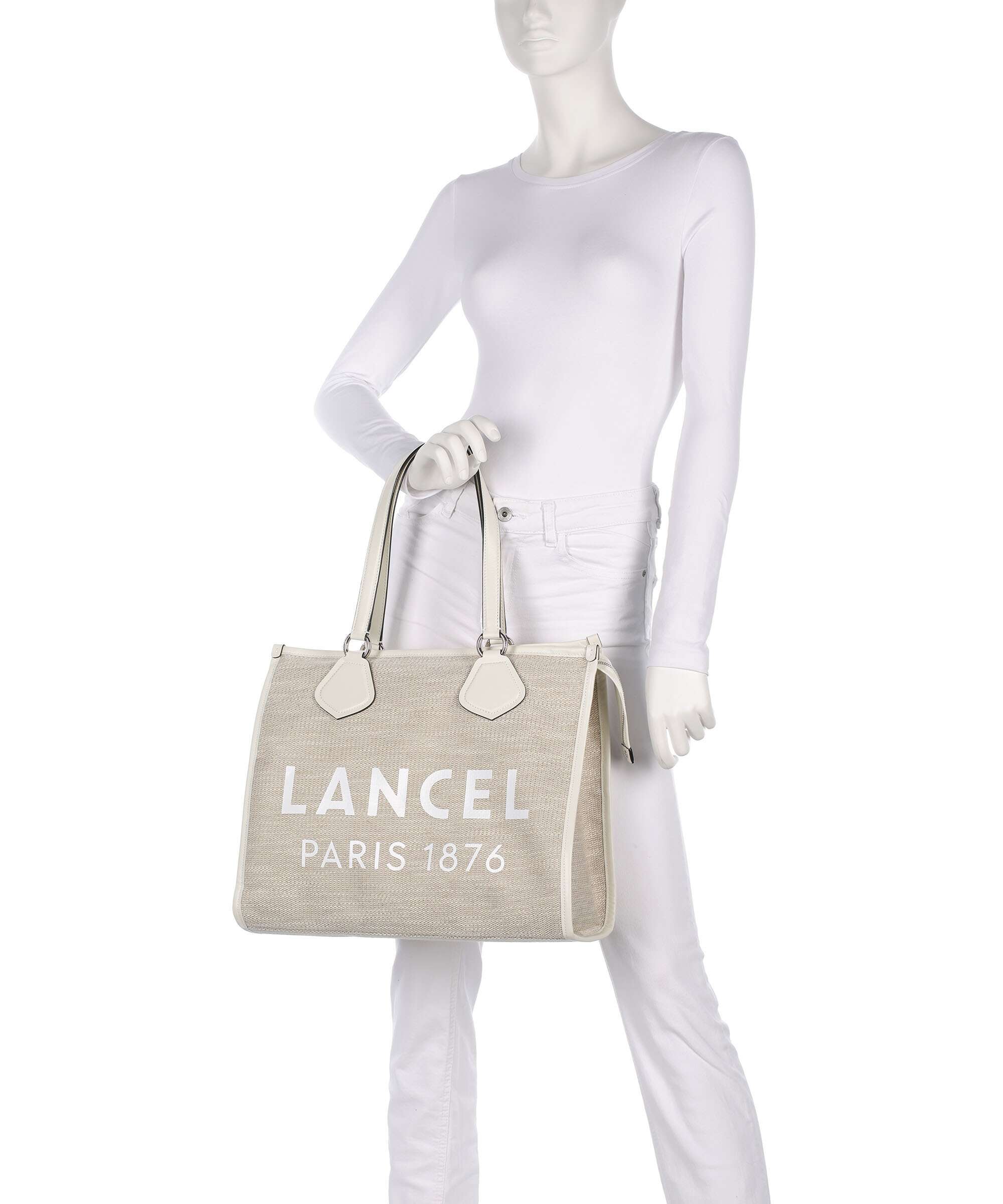 Lancel L Torba na zakupy natural/white - Image 4