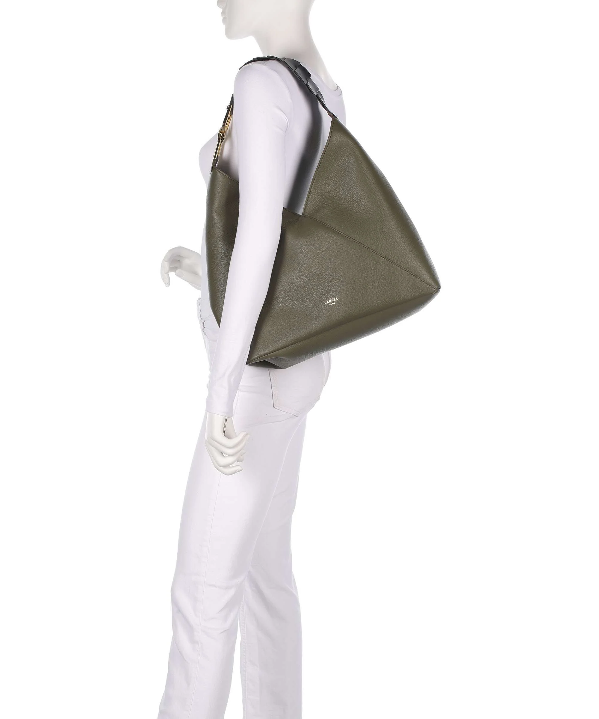 Lancel Pagode L Torebka worek dark khaki/black - Image 3