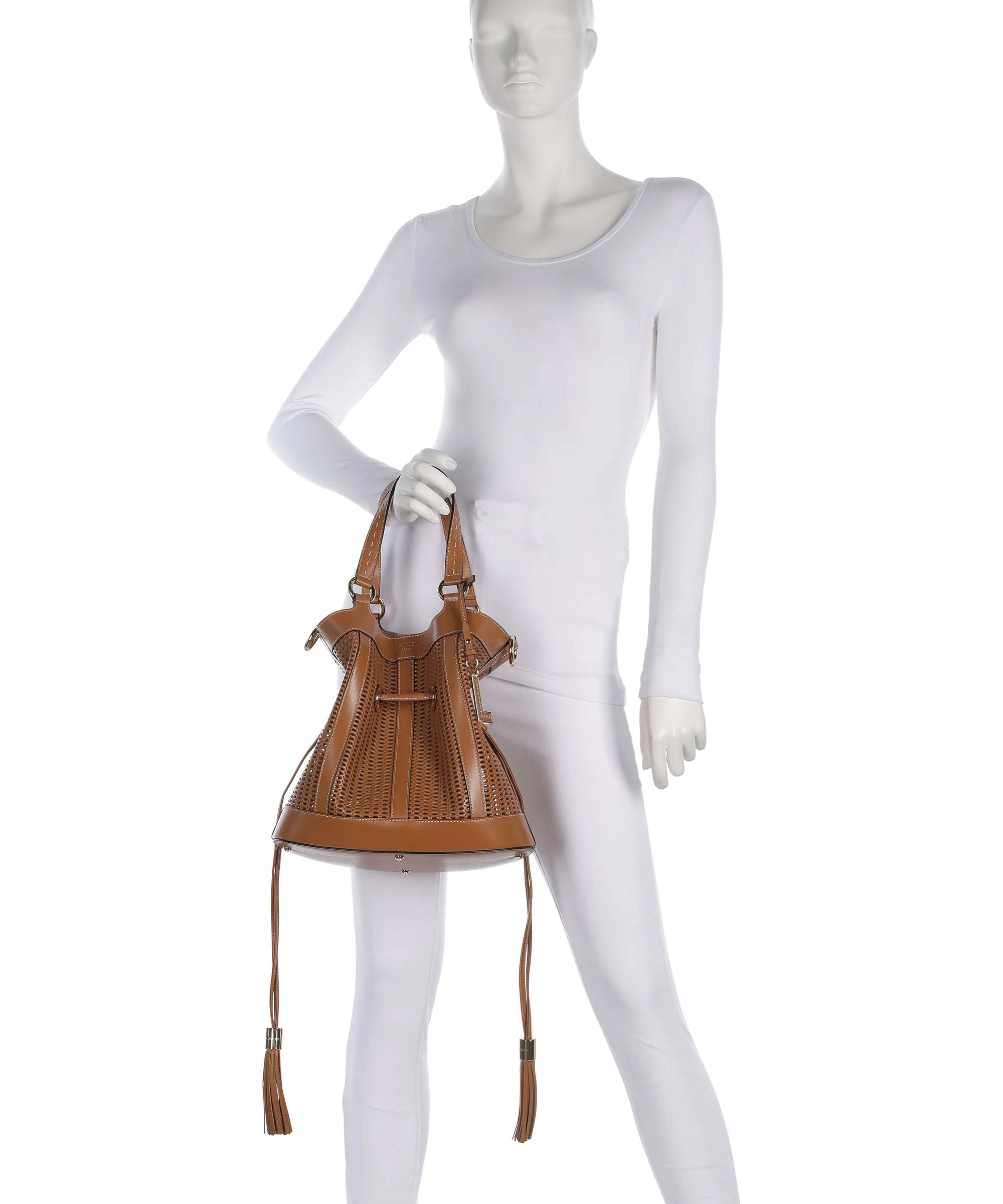 Lancel Premier Flirt M Torebka worek camel - Image 3