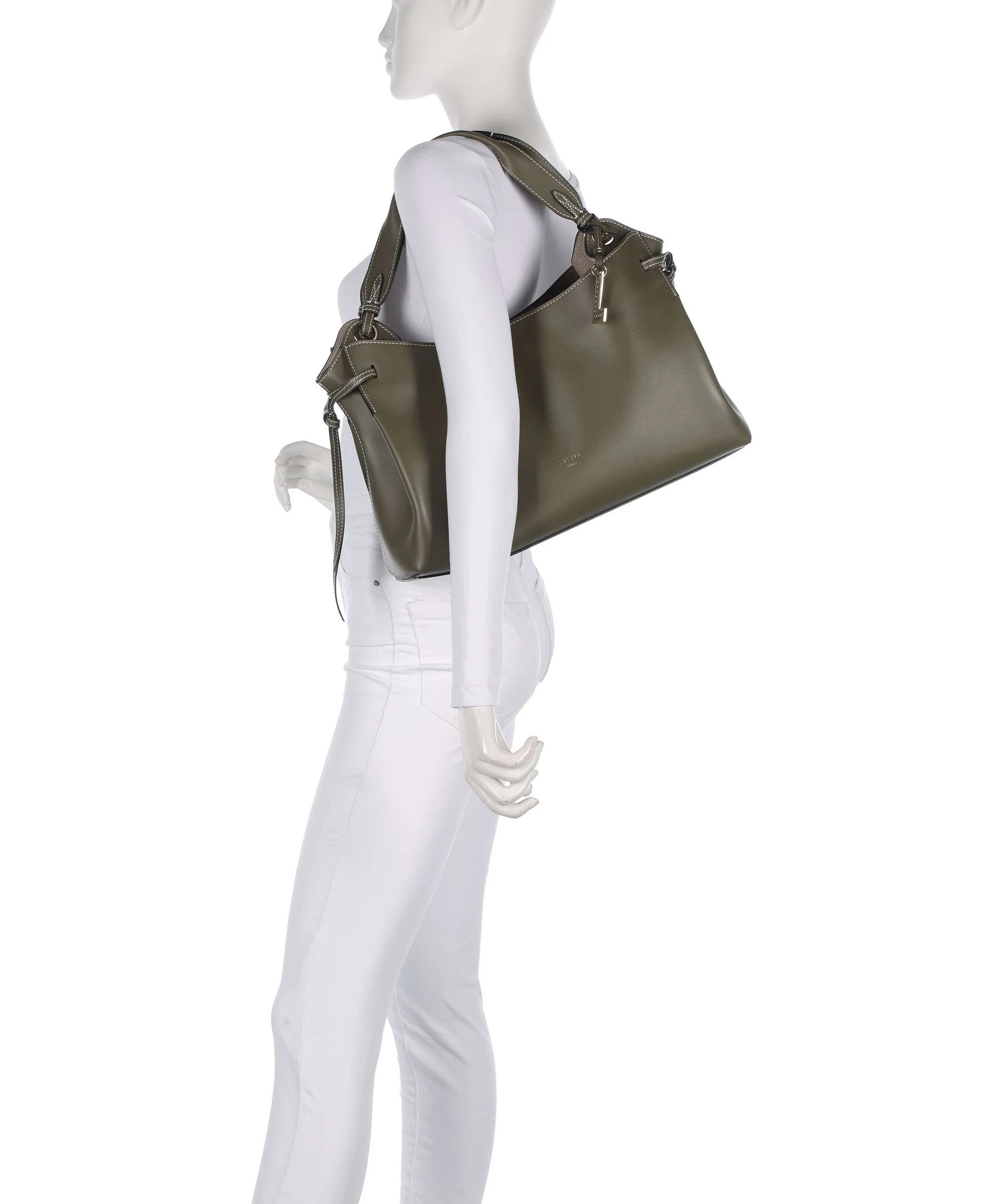 Lancel Swann M Torebka worek dark khaki - Image 3