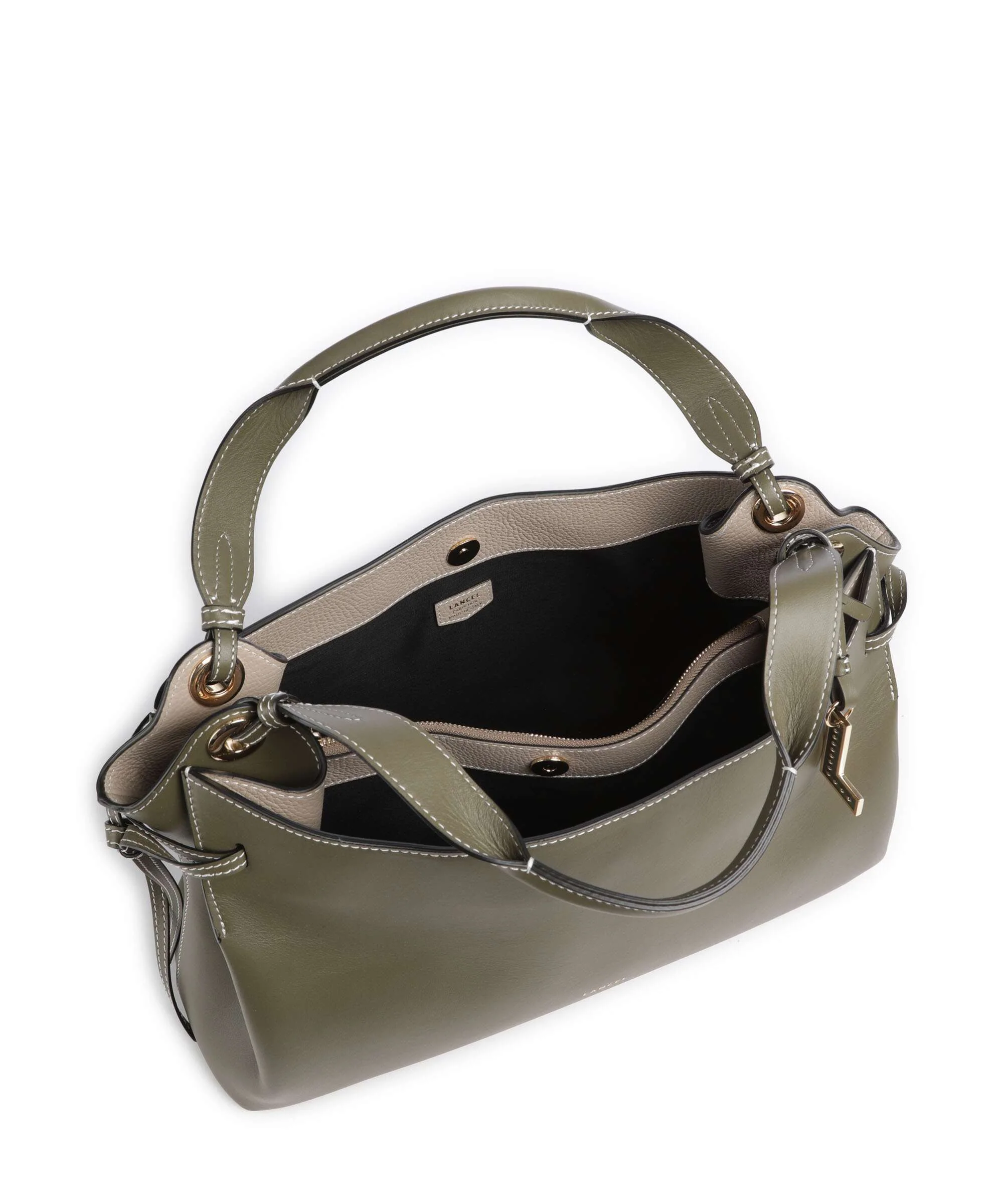 Lancel Swann M Torebka worek dark khaki - Image 5