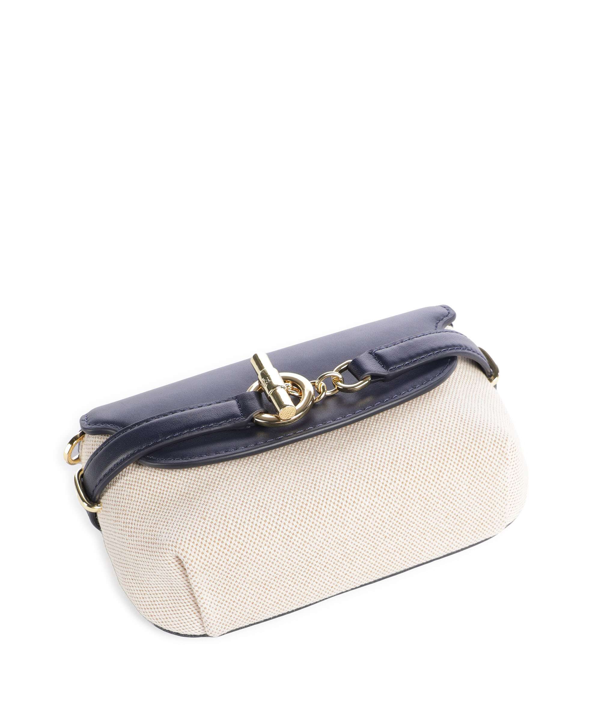 Lauren Ralph Lauren Blaike Small Torba przez ramię natural/buff canvas/refined navy - Image 4