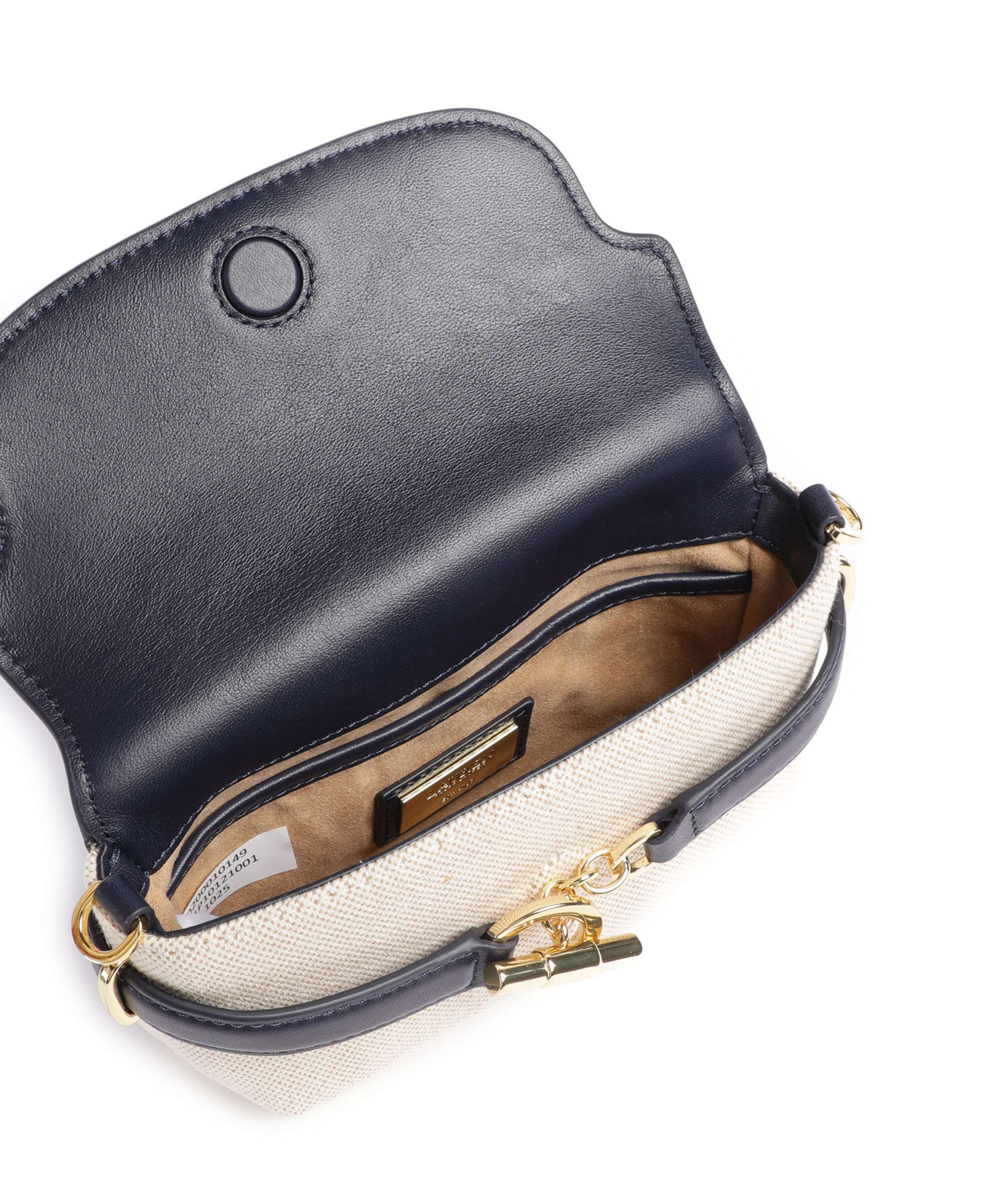 Lauren Ralph Lauren Blaike Small Torba przez ramię natural/buff canvas/refined navy - Image 5