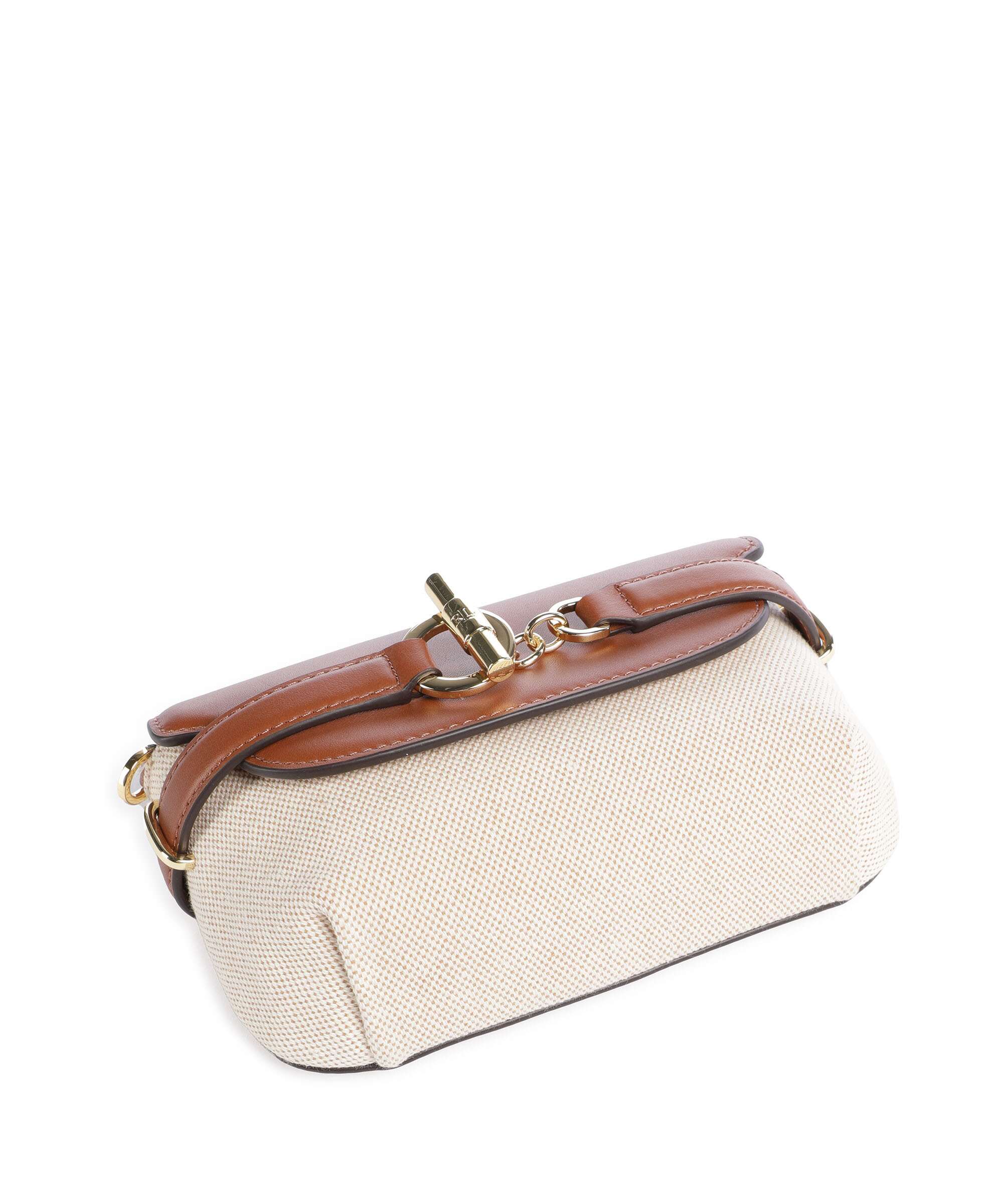 Lauren Ralph Lauren Blaike Small Torba przez ramię natural/buff canvas/lauren tan - Image 4