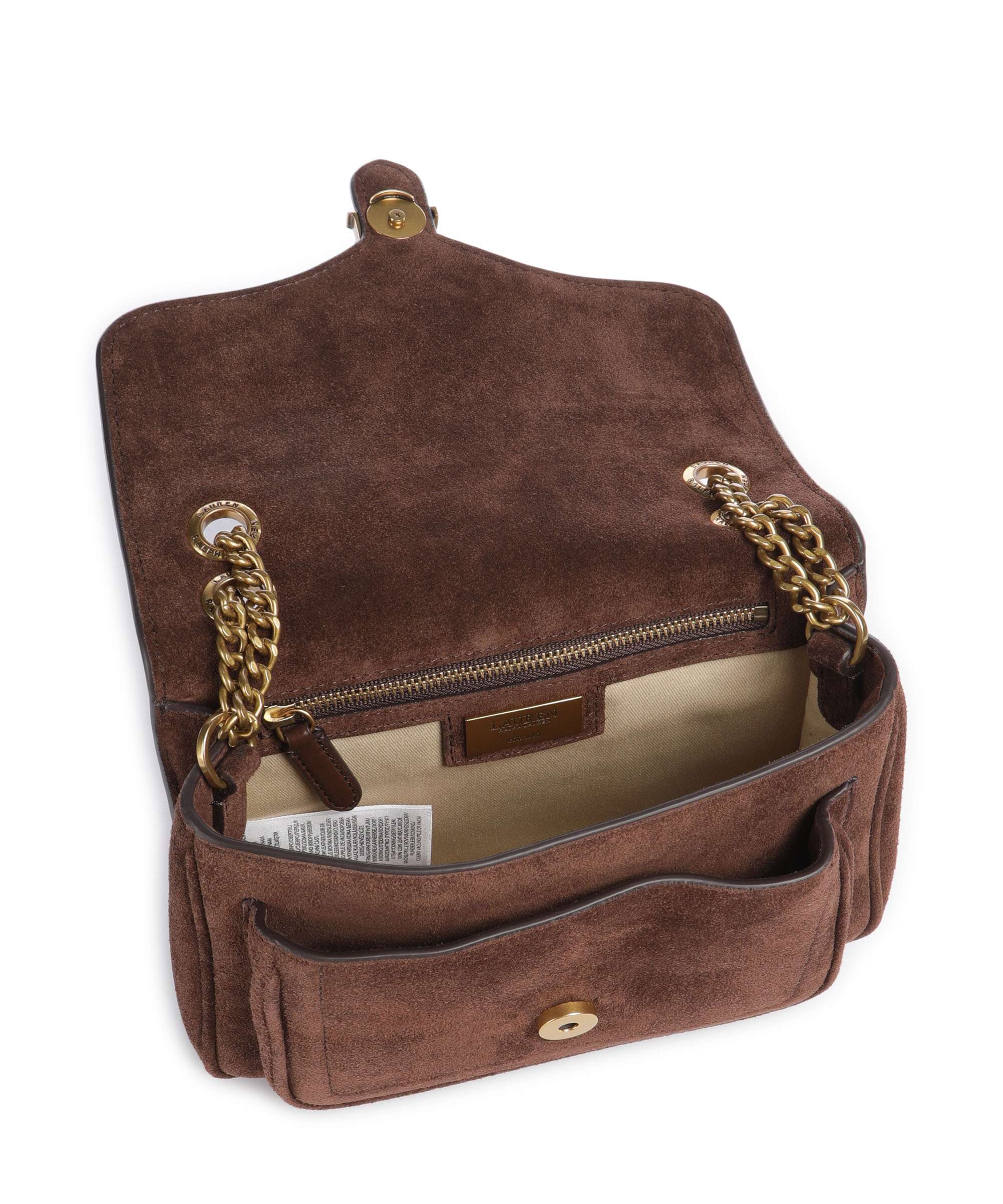 Lauren Ralph Lauren Bradley Small Torba na ramię dark hickory - Image 7