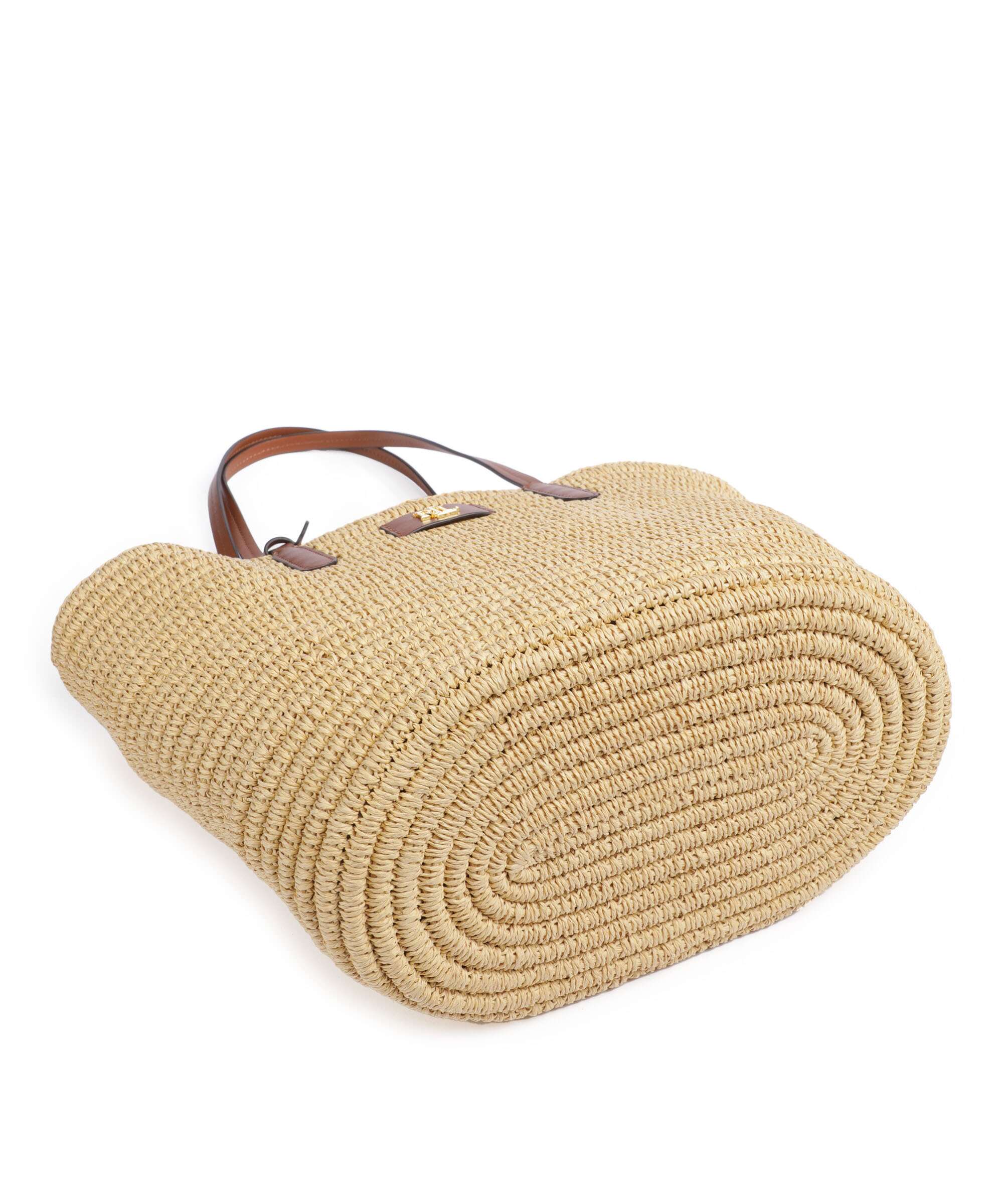 Lauren Ralph Lauren Brie 31 Straw Torba na zakupy natural/tan - Image 5