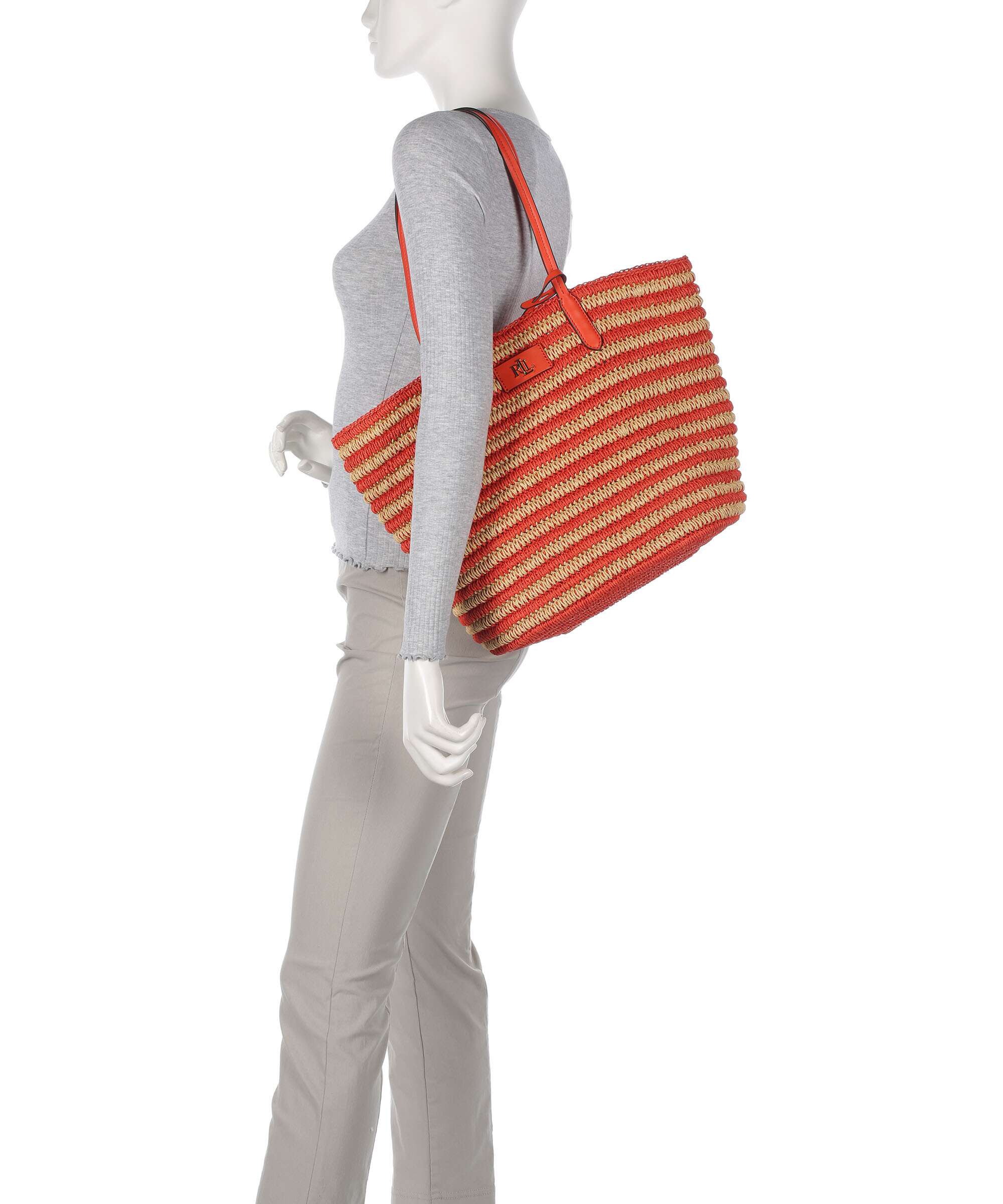 Lauren Ralph Lauren Brie 31 Torba na zakupy natural/orange lily - Image 3