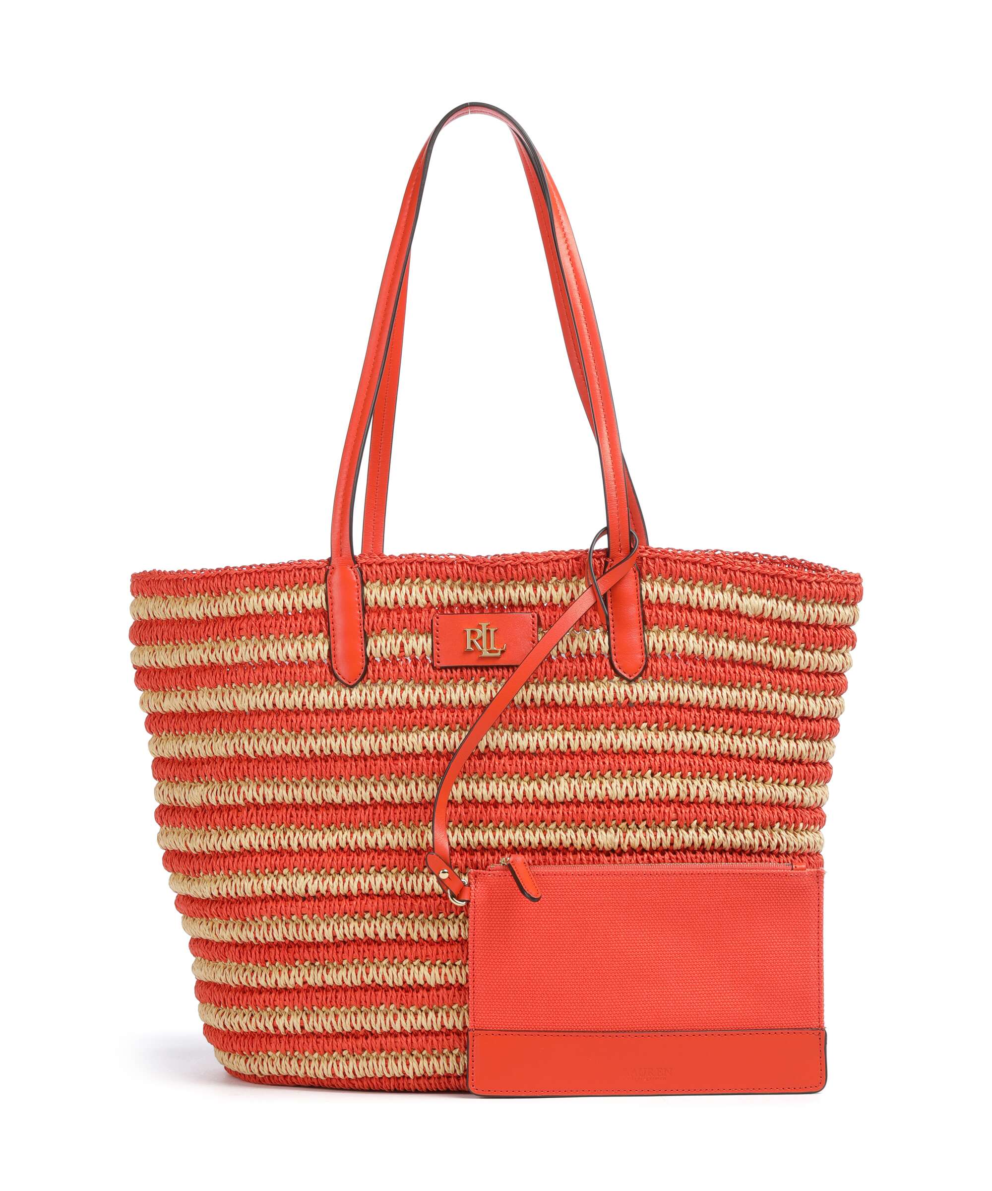 Lauren Ralph Lauren Brie 31 Torba na zakupy natural/orange lily - Image 4