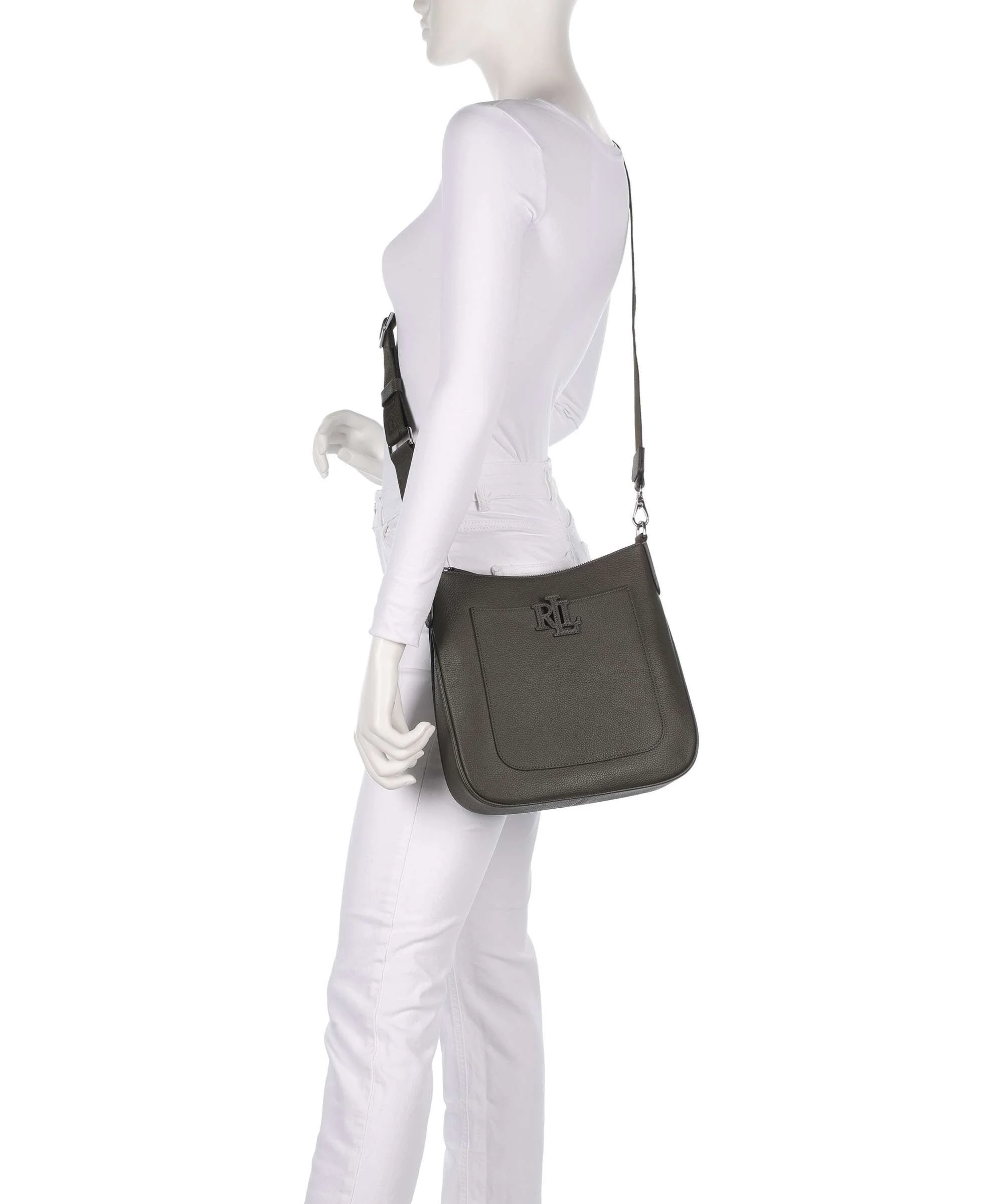 Lauren Ralph Lauren Cameryn 27 Torba przez ramię dark olive - Image 3