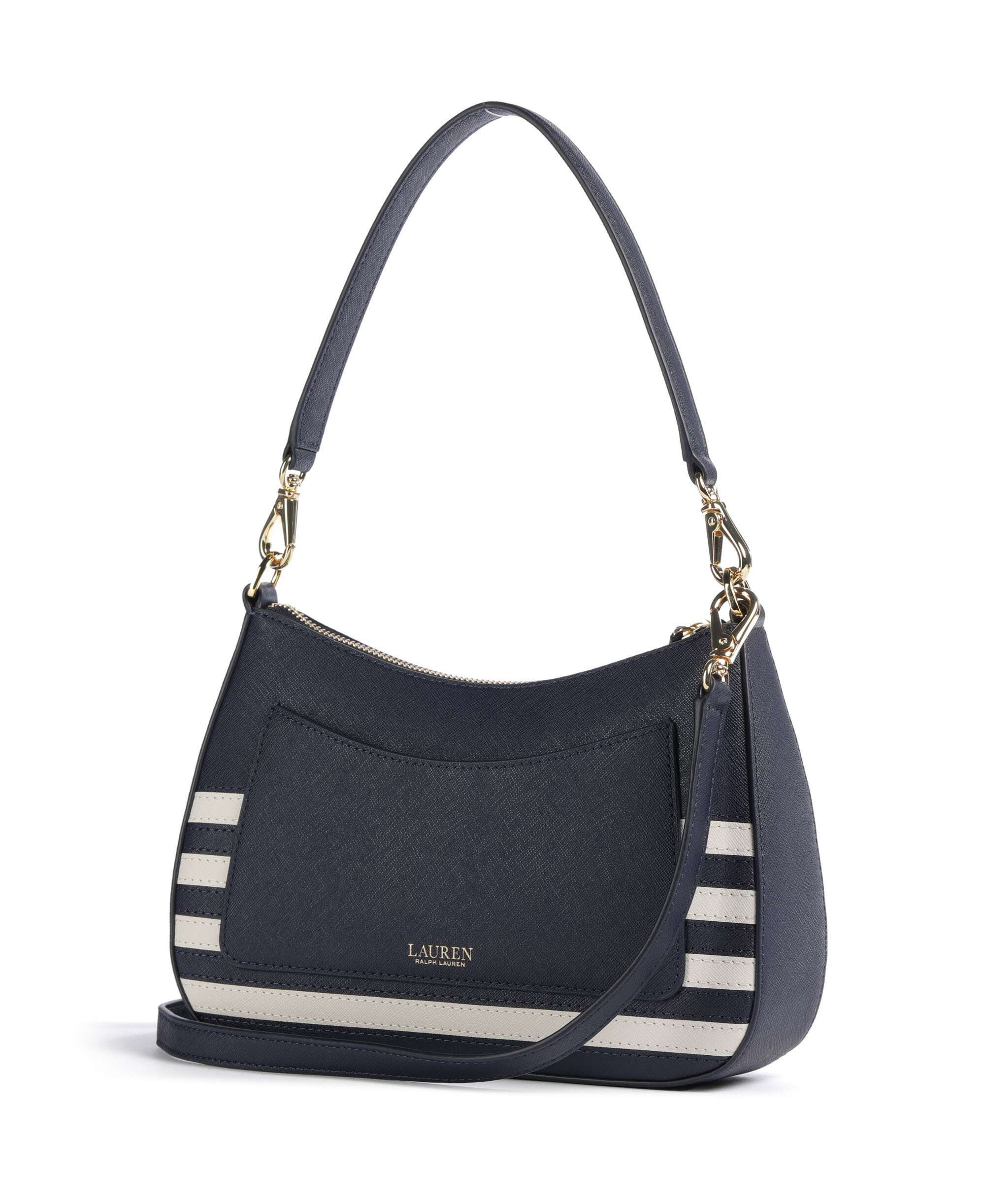 Lauren Ralph Lauren Danni 26 Torba na ramię refined navy/soft white - Image 2
