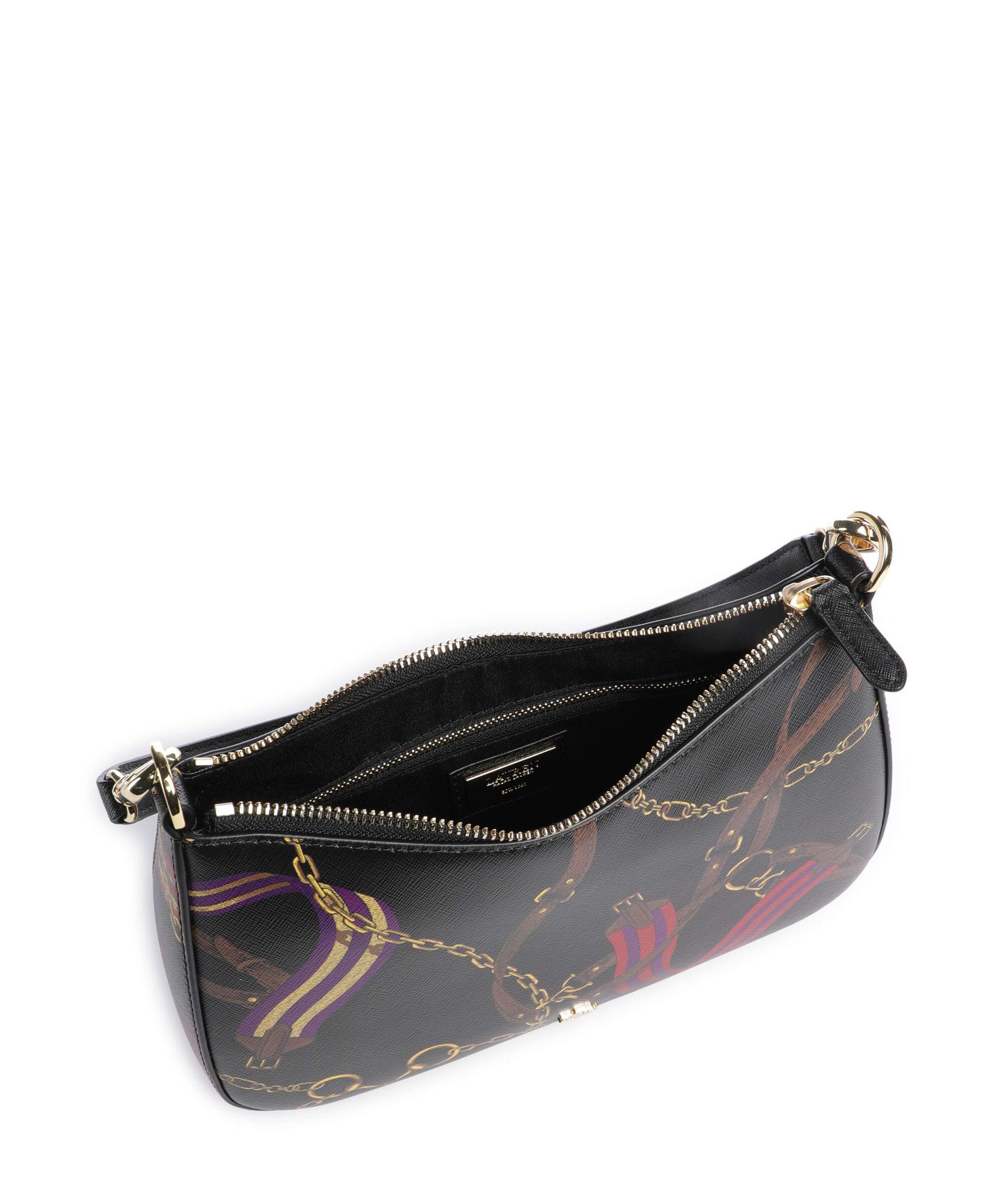 Lauren Ralph Lauren Danni 26 Torba na ramię holiday equestrian belting/black - Image 7