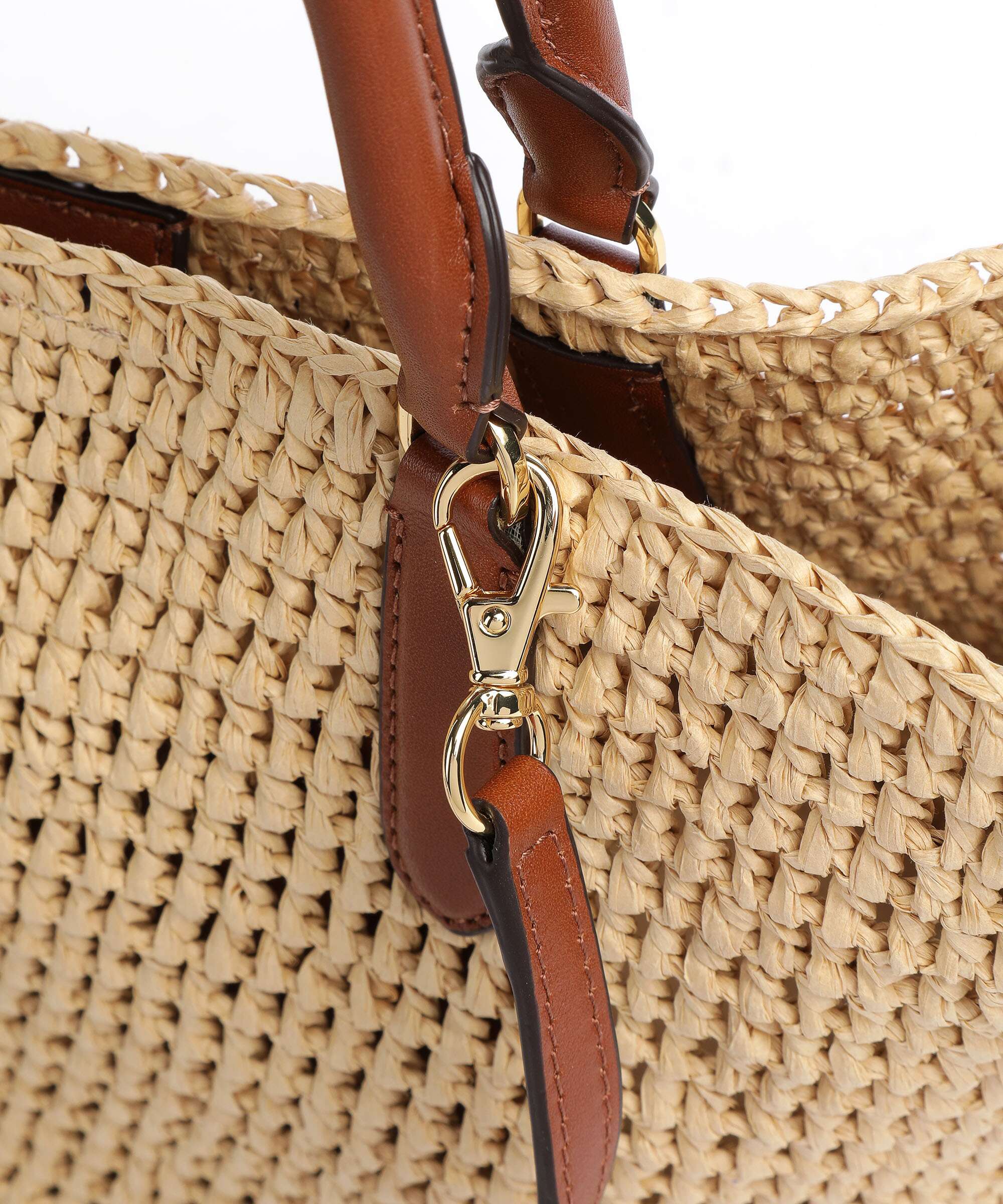 Lauren Ralph Lauren Daphney 20 Straw Torebka natural/lauren tan - Image 4