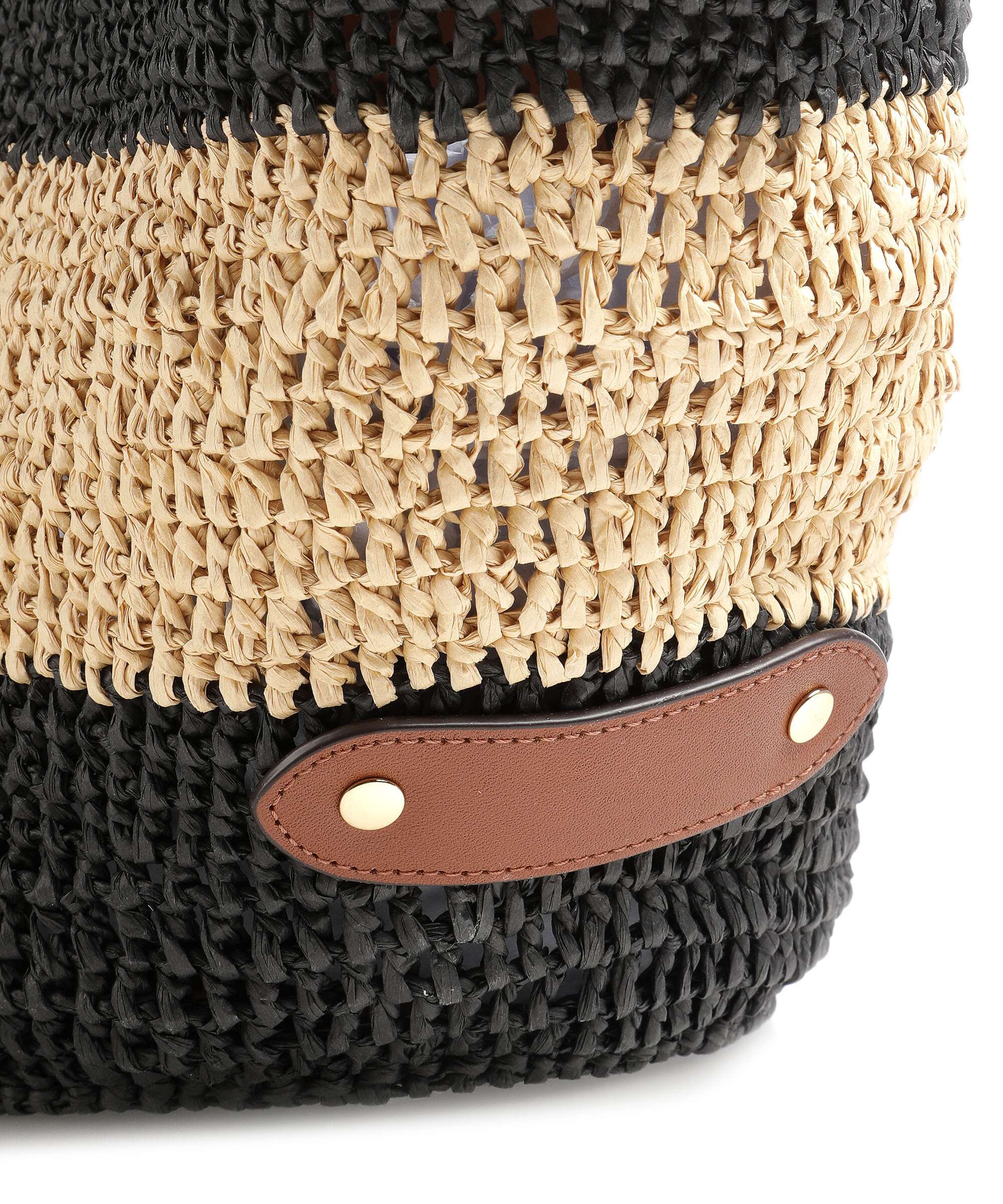 Lauren Ralph Lauren Daphney 40 Straw Torebka natural/black/lauren tan - Image 4