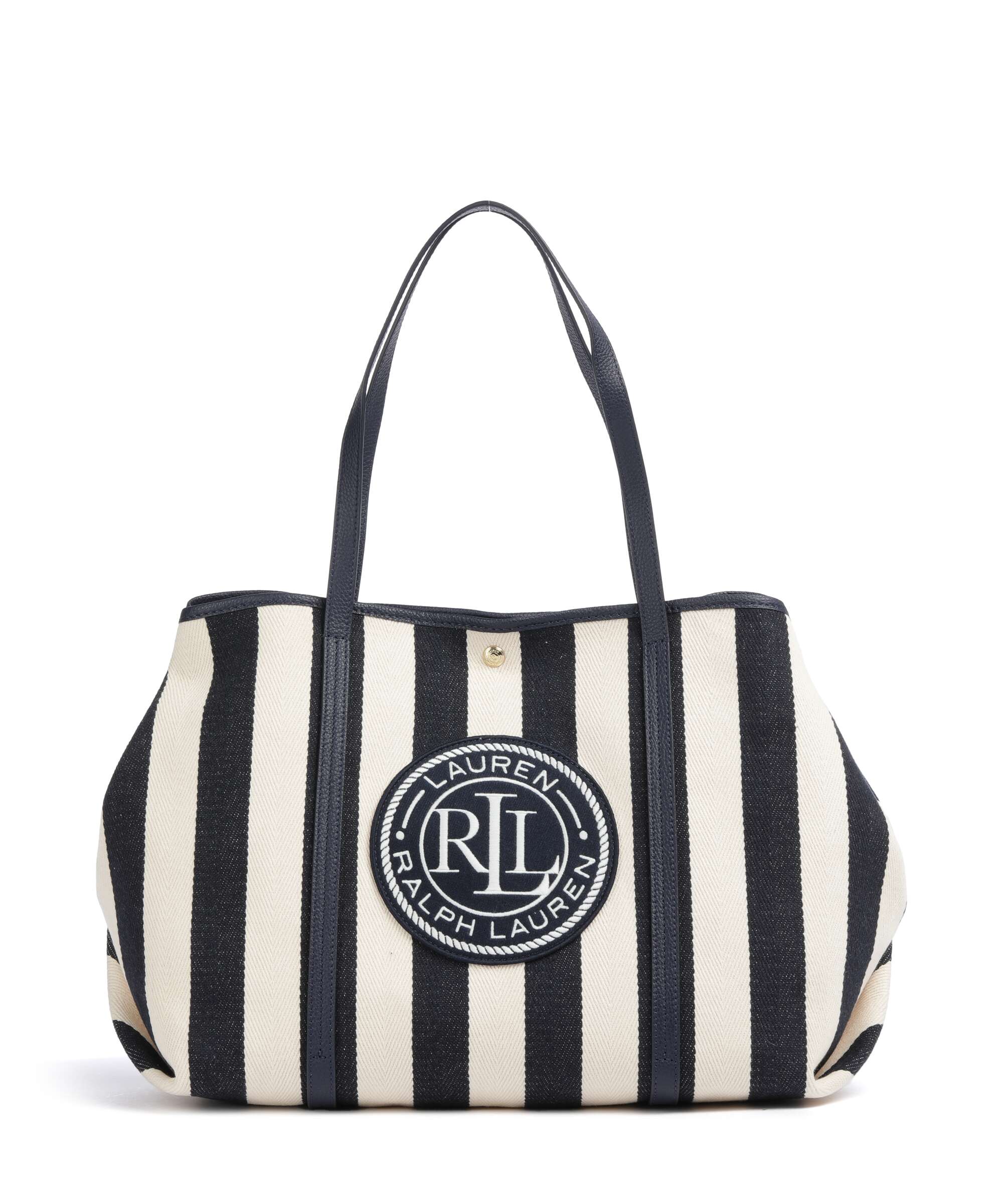 Lauren Ralph Lauren Emerie Extra Large Torba na zakupy natural/refined navy stripe