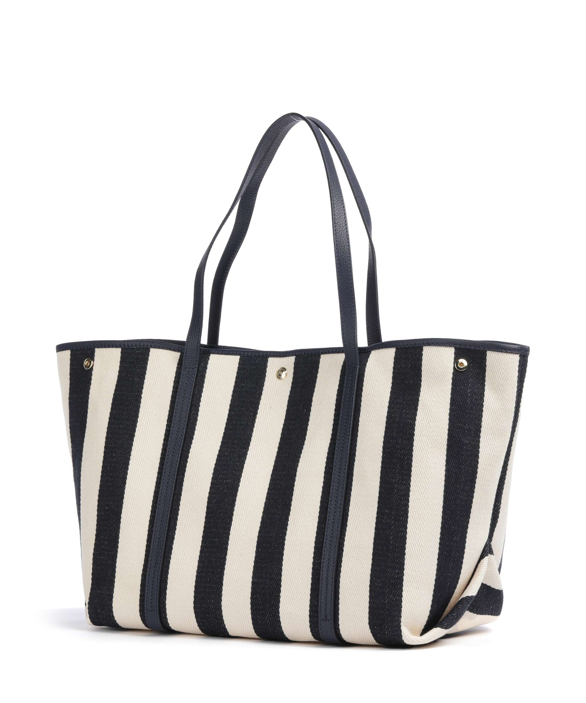 Lauren Ralph Lauren Emerie Extra Large Torba na zakupy natural/refined navy stripe - Image 4