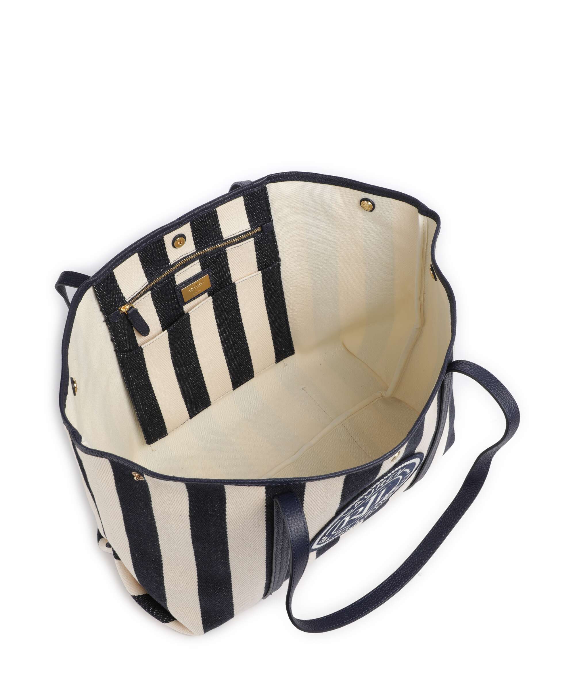 Lauren Ralph Lauren Emerie Extra Large Torba na zakupy natural/refined navy stripe - Image 6
