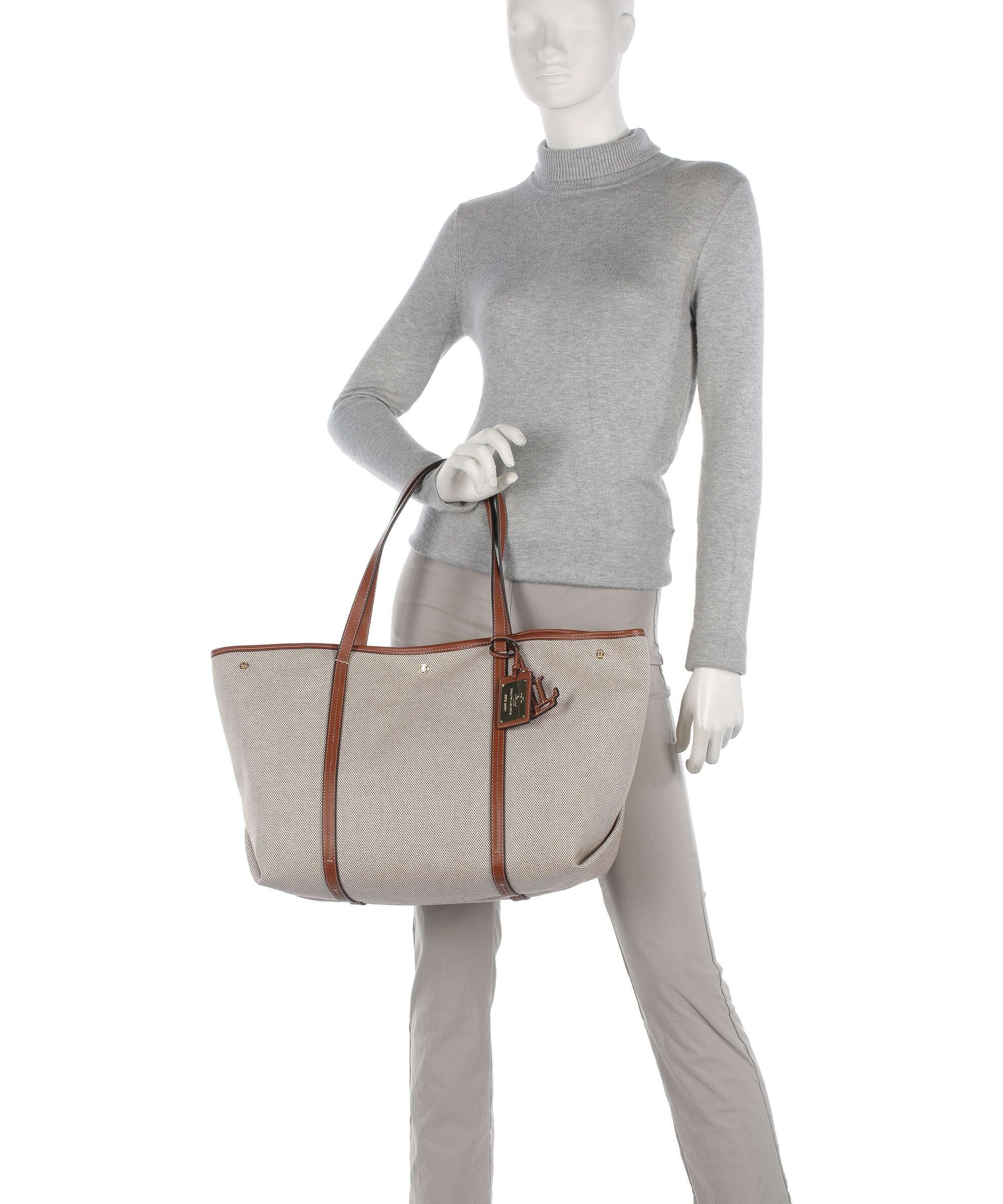 Lauren Ralph Lauren Emerie Large Torba na zakupy natural/lauren tan - Image 3