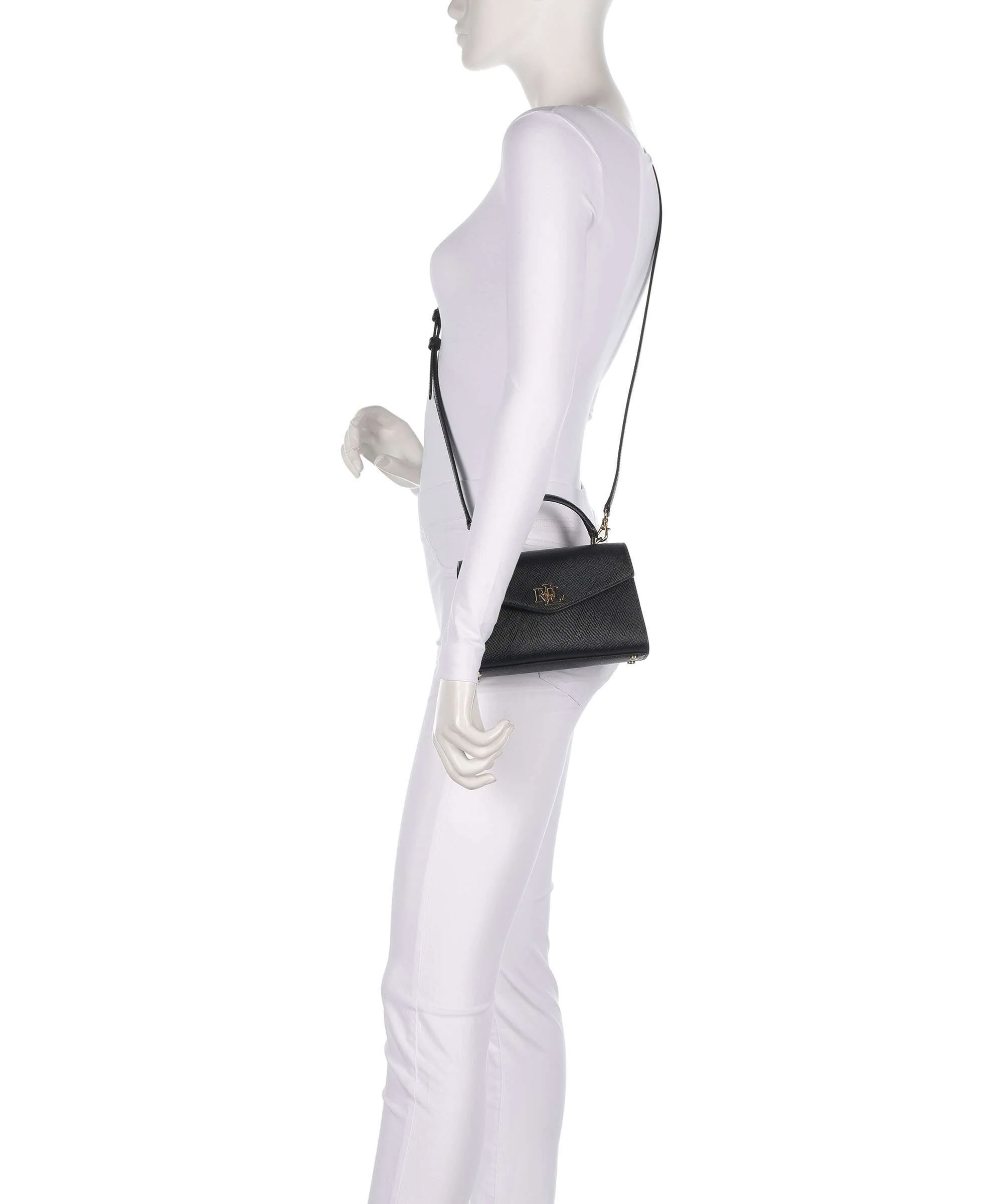 Lauren Ralph Lauren Farrah Small Torba przez ramię black - Image 3