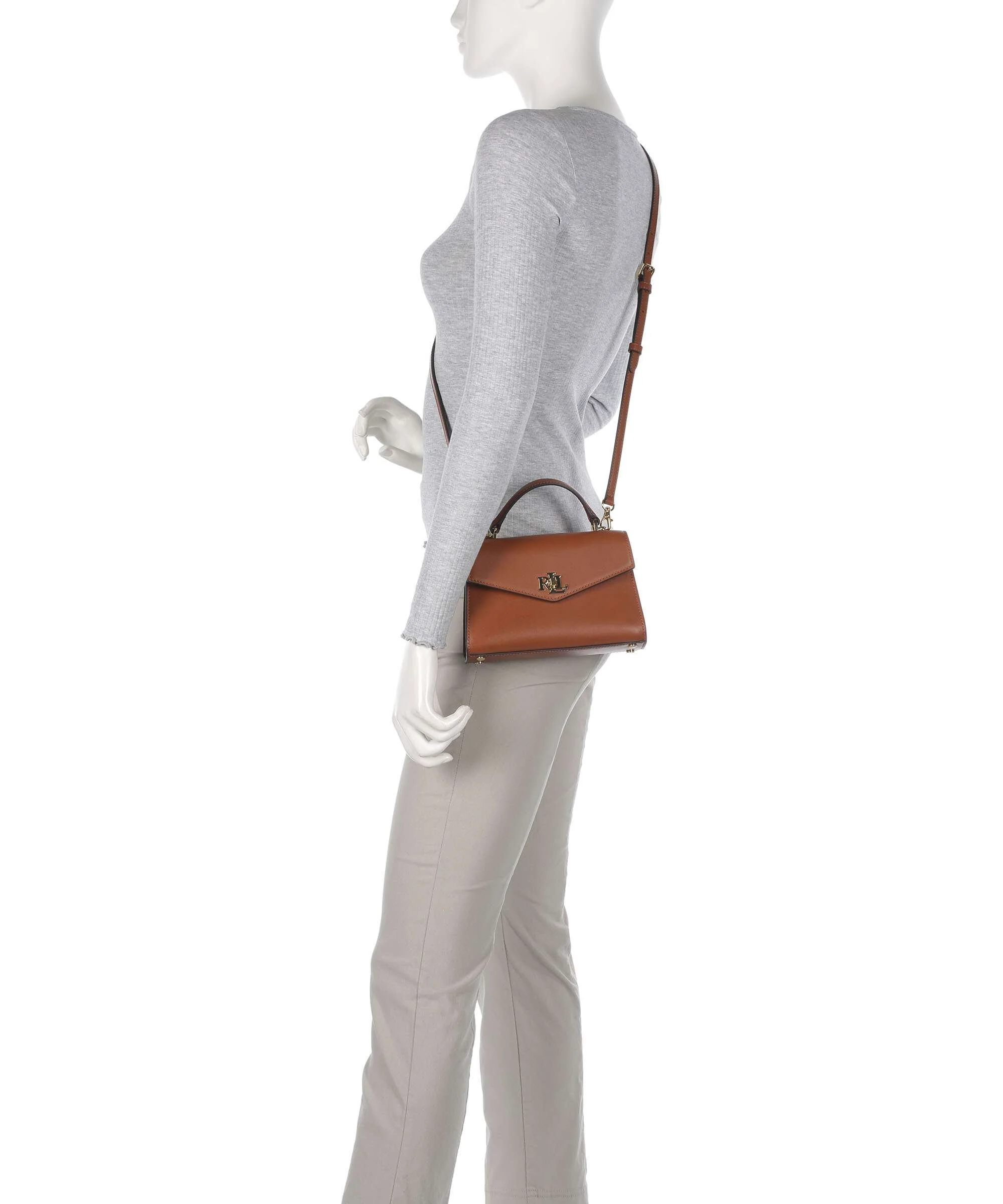Lauren Ralph Lauren Farrah Small Torba przez ramię lauren tan - Image 3