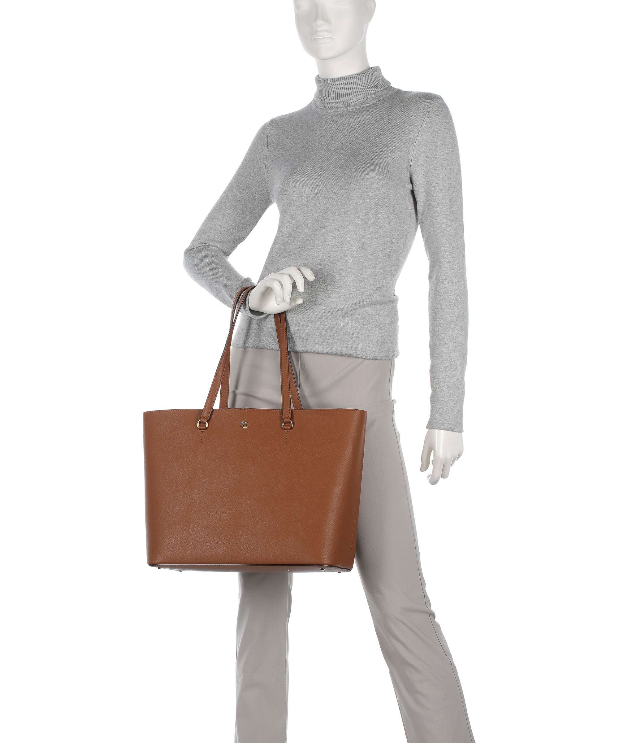 Lauren Ralph Lauren Karly Large Torba na zakupy lauren tan - Image 3