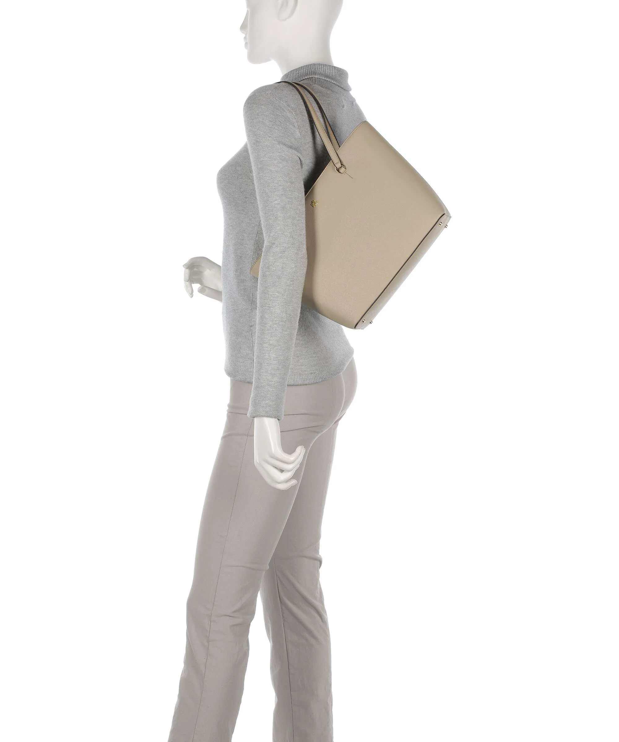 Lauren Ralph Lauren Karly Medium Torba na zakupy birch tan - Image 3