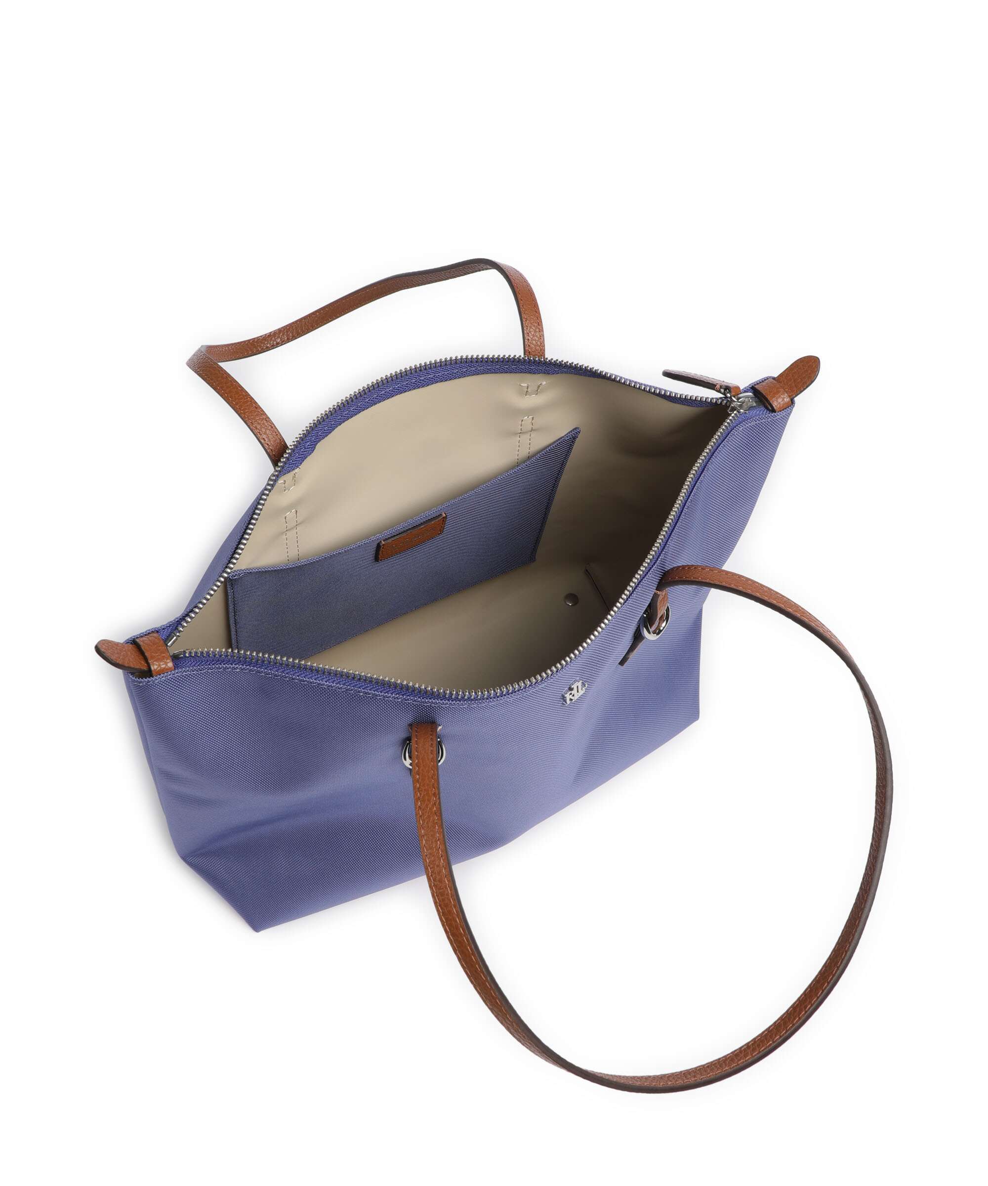 Lauren Ralph Lauren Keaton 26 Torba na zakupy blue lapis/lauren tan - Image 6