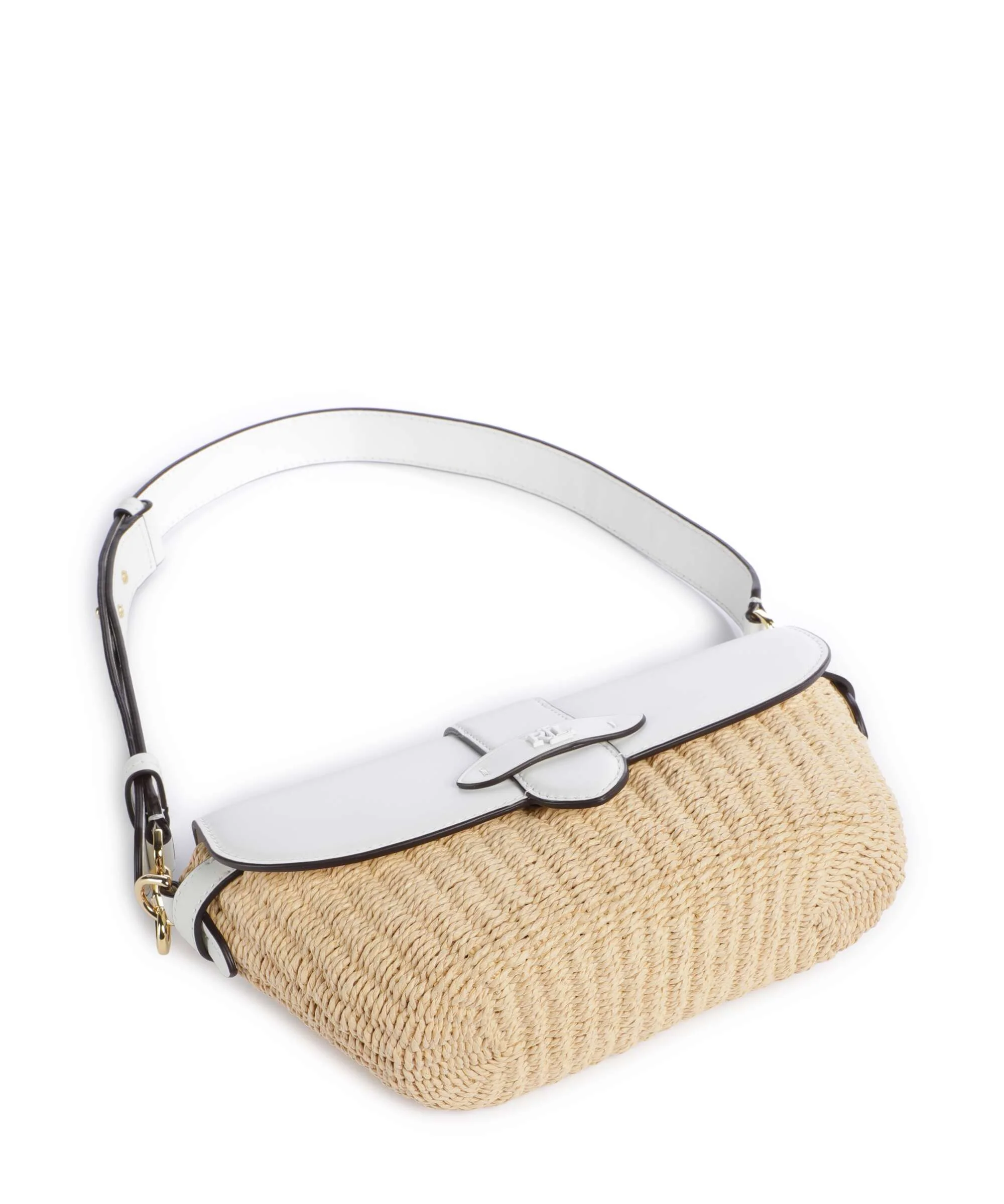 Lauren Ralph Lauren Lynden Small Torba na ramię natural/white - Image 5