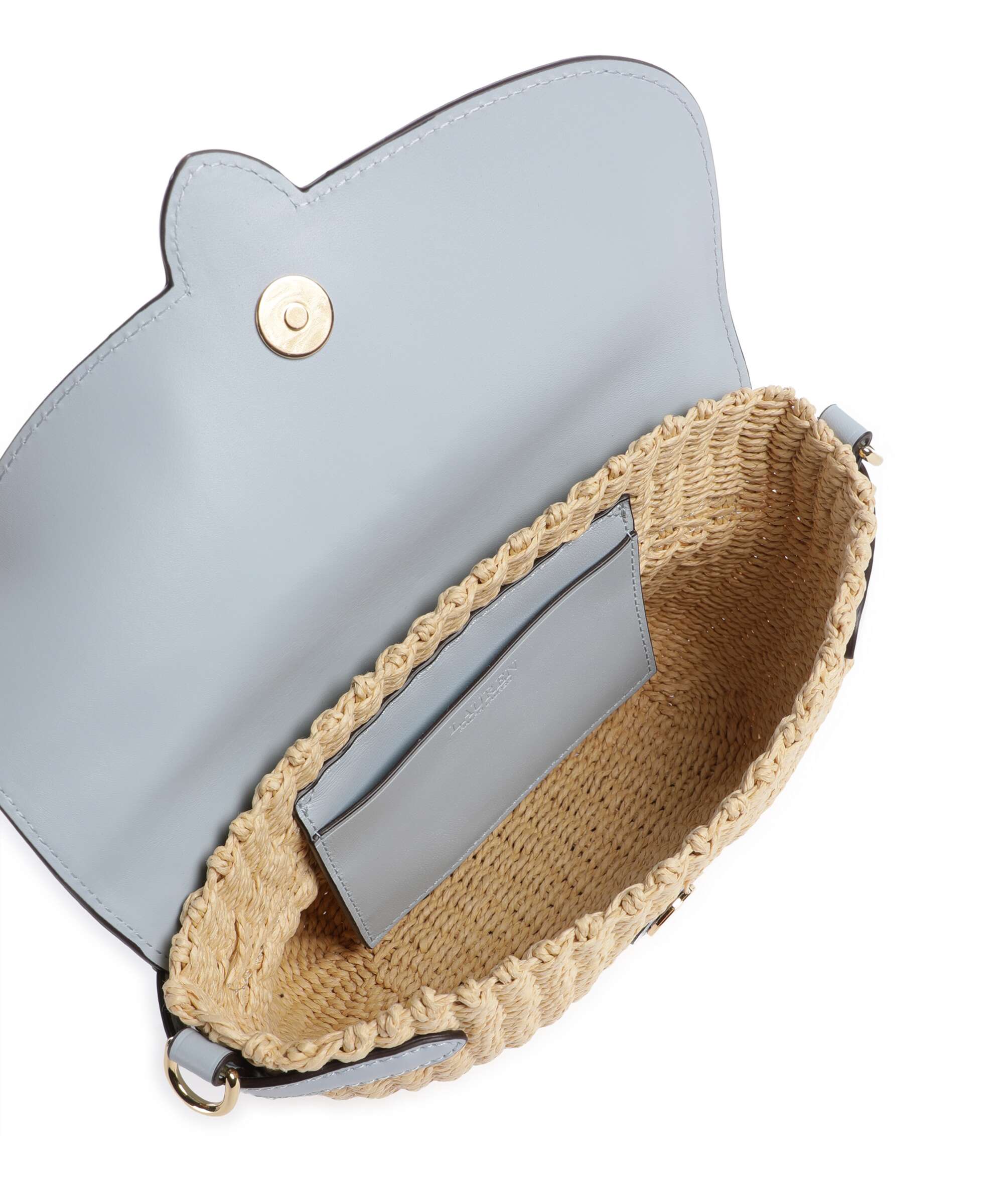 Lauren Ralph Lauren Lynden Small Torba na ramię natural/alpine blue - Image 6