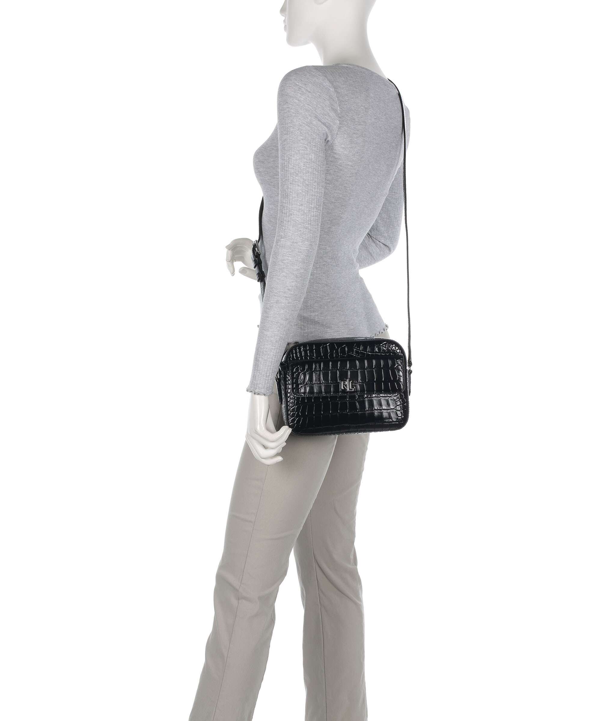 Lauren Ralph Lauren Marcy Medium Torba przez ramię black - Image 3