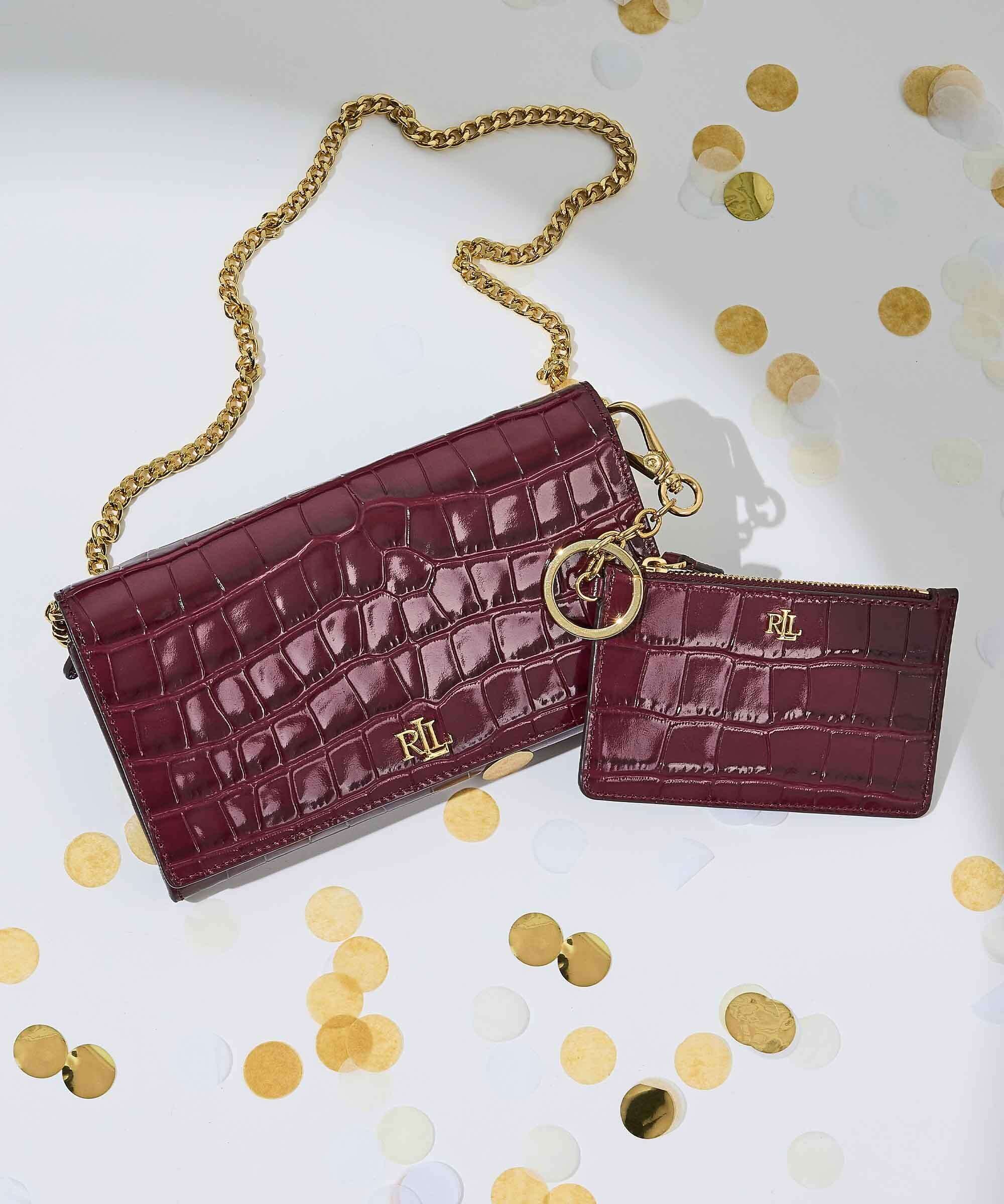Lauren Ralph Lauren Small Etui na karty kredytowe dark garnet - Image 2