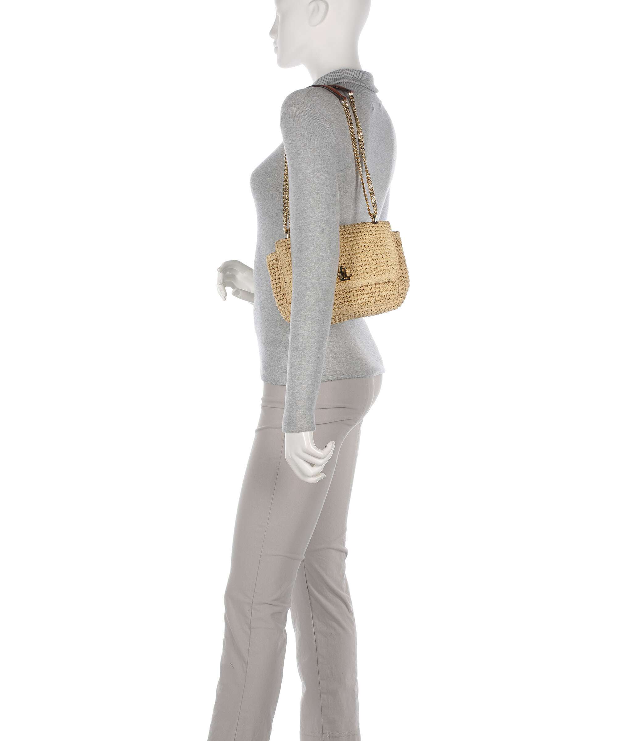 Lauren Ralph Lauren Sophee 22 Torba na ramię natural/lauren tan - Image 3